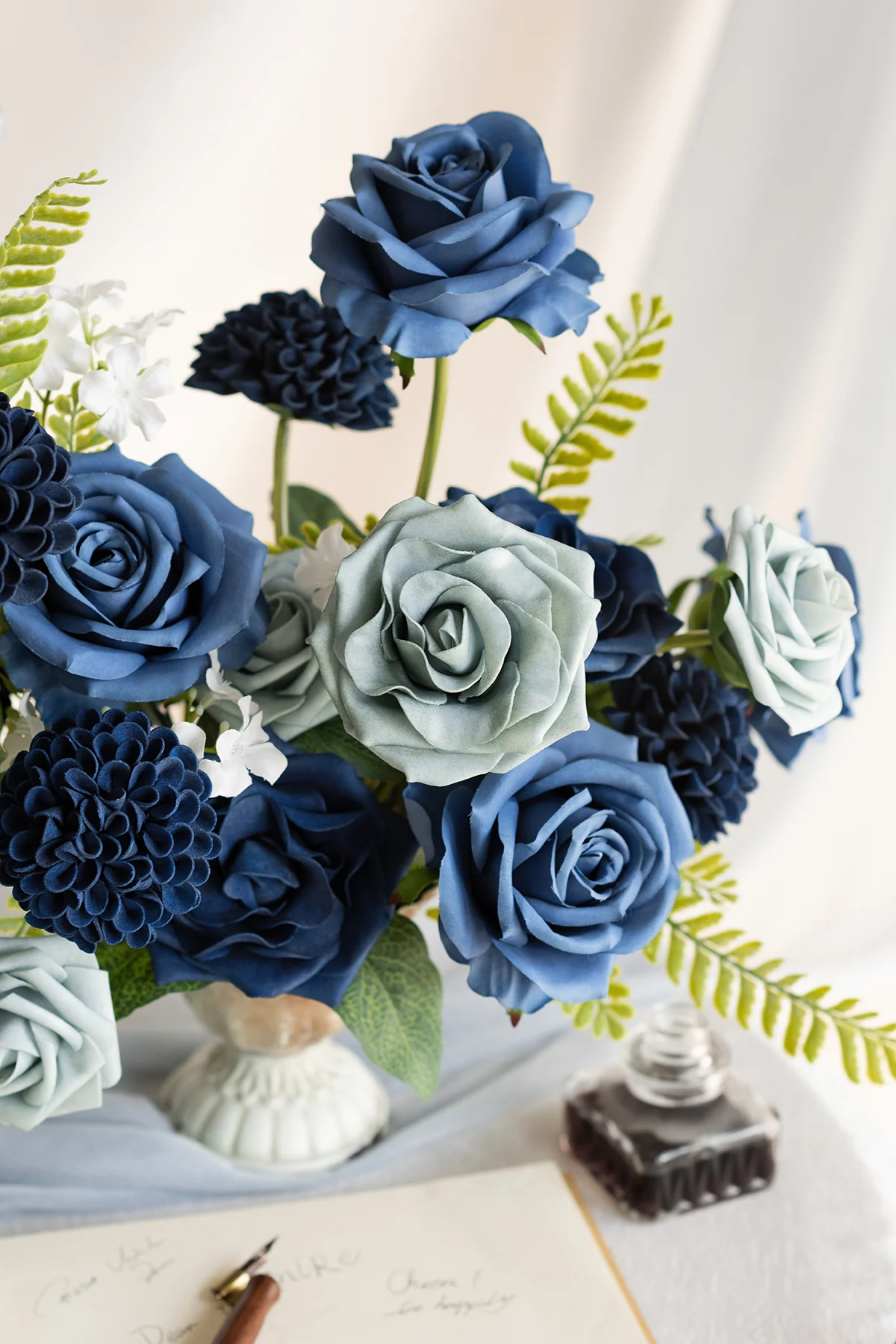 DIY Supporting Flower Boxes in Dusty Blue & Dutch Blue & Navy Blue - Image 2
