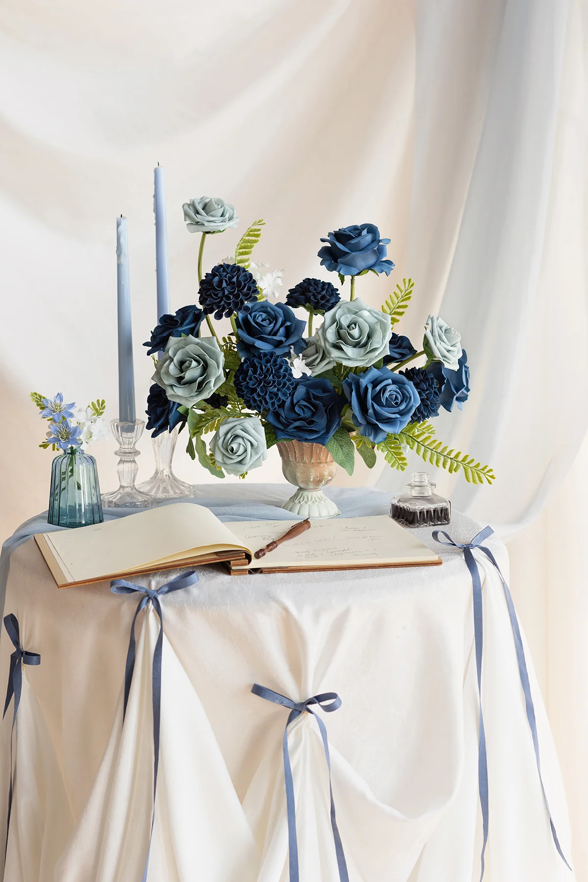 DIY Supporting Flower Boxes in Dusty Blue & Dutch Blue & Navy Blue - Image 3