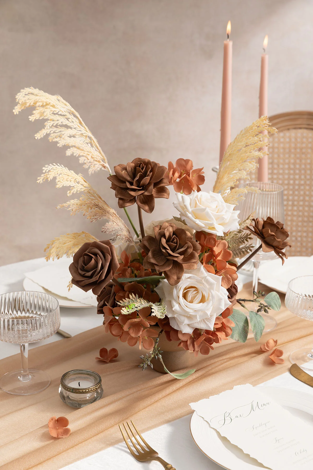 DIY Supporting Flower Boxes in Earth Brown & Tawny Beige - Image 2
