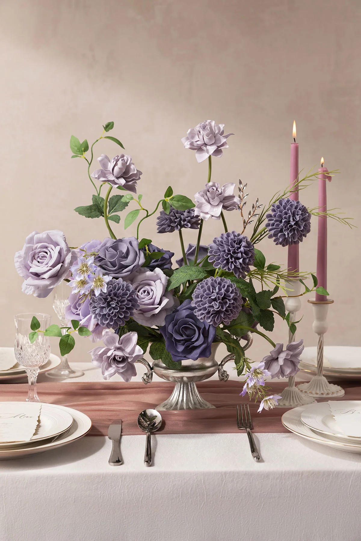 DIY Supporting Flower Boxes in Pale Lavender & Sage Purple | Clearance - Image 2