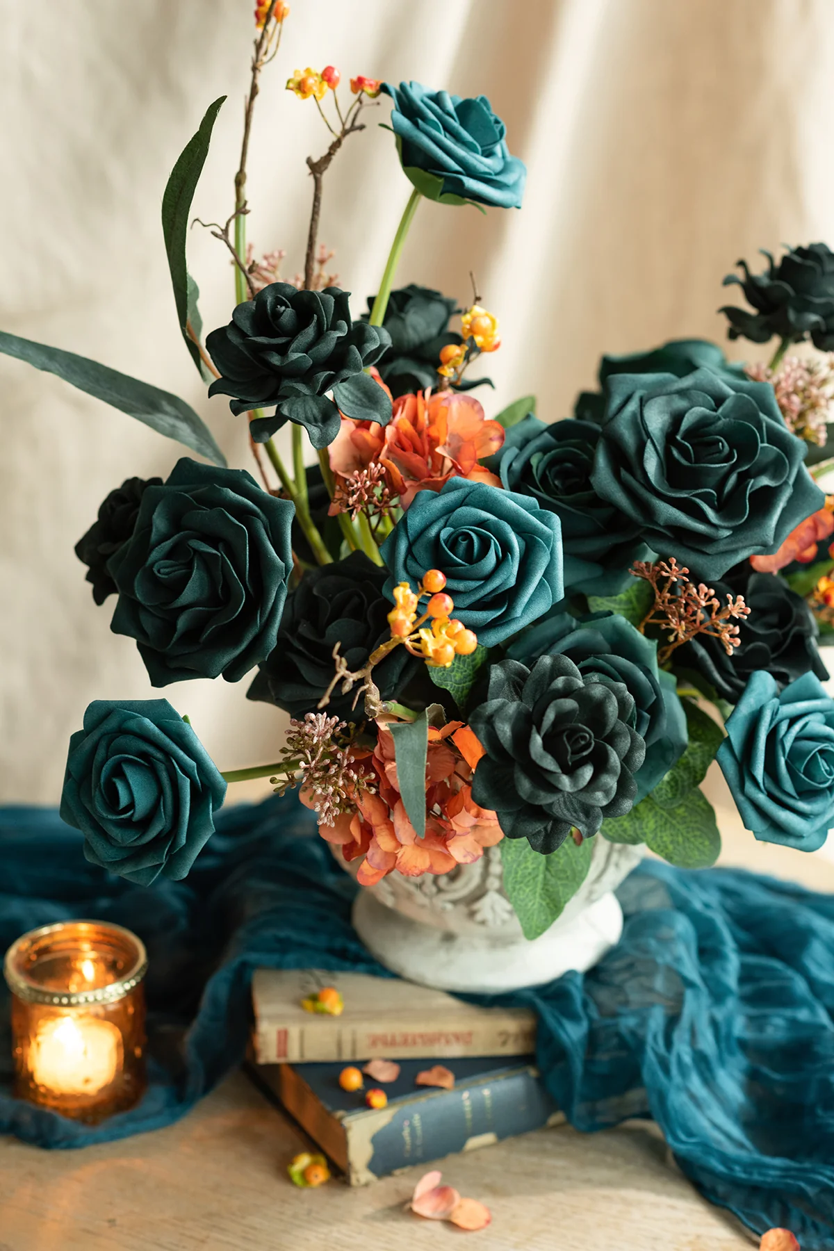 DIY Supporting Flower Boxes in Peacock Green & Emerald Green & Teal Green - Image 3