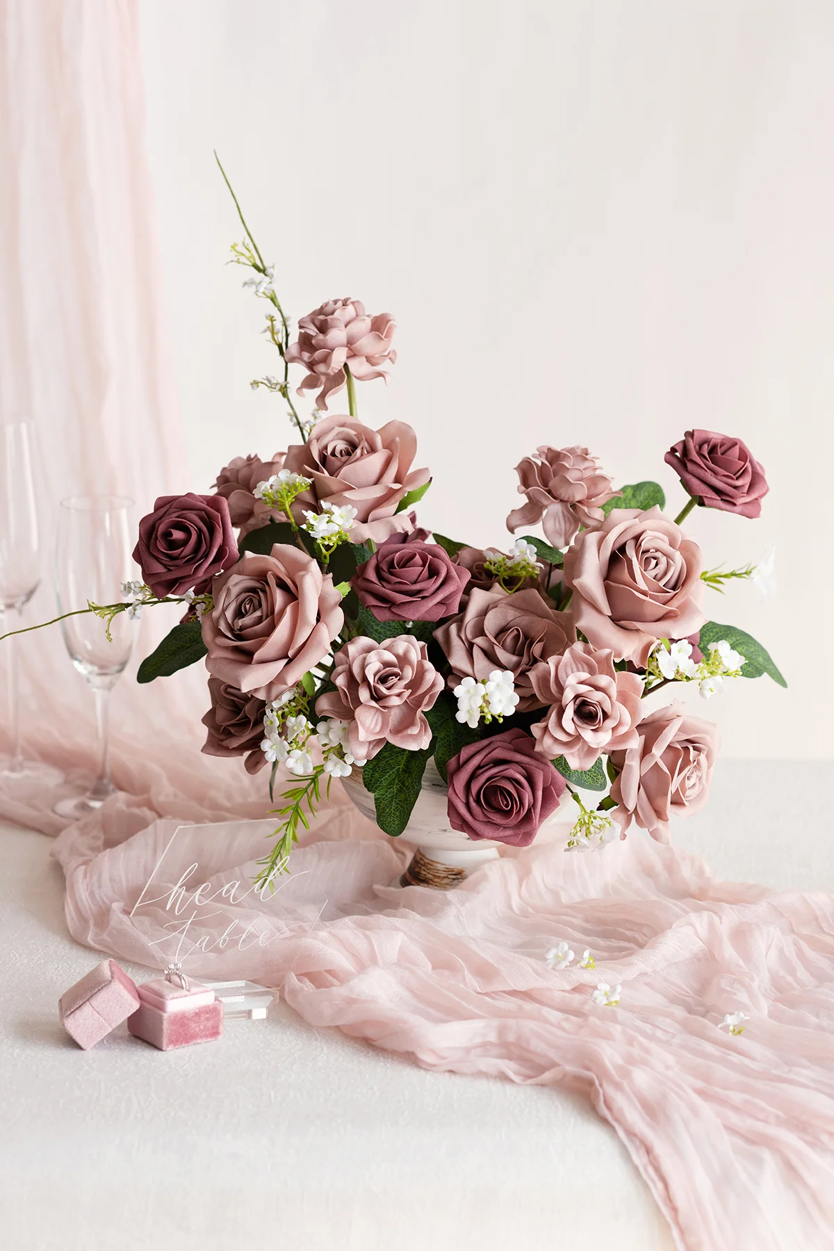 DIY Supporting Flower Boxes in  Shabby Blush & Dusty Rose & Mauve - Image 3