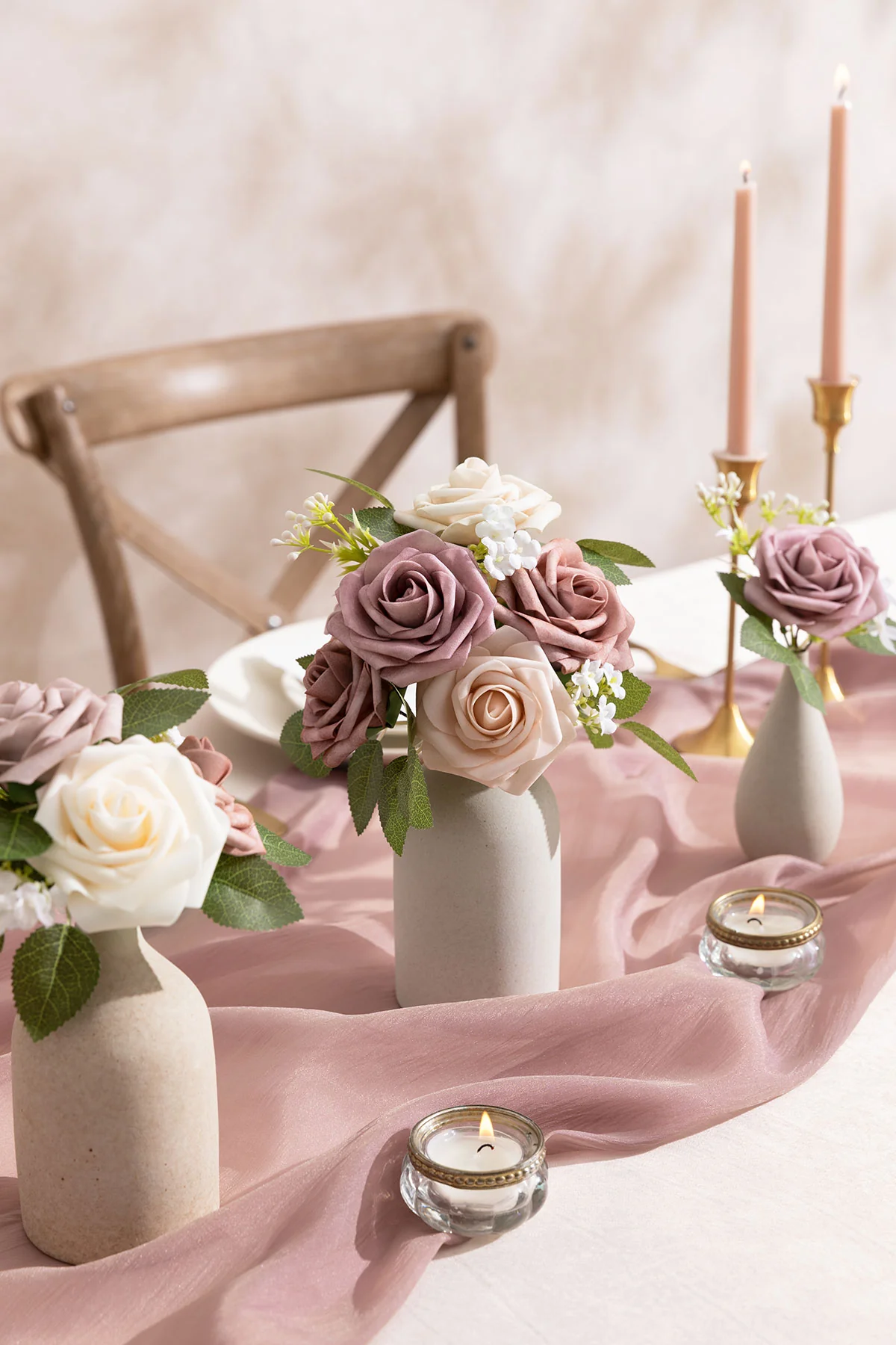 DIY Supporting Flower Boxes in Shades of Dusty Rose &Mauve Rose - Image 2