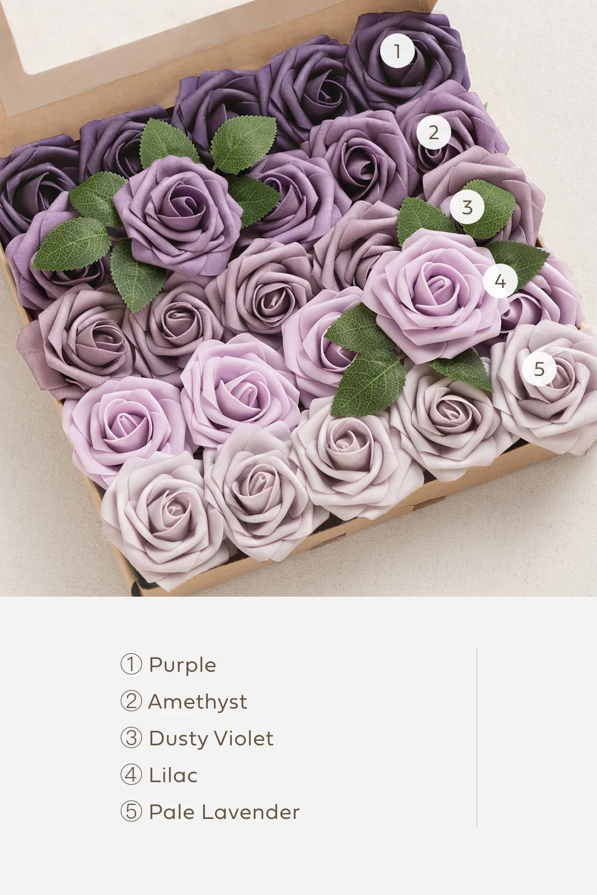 DIY Supporting Flower Boxes in Lilac & Gold - Image 15