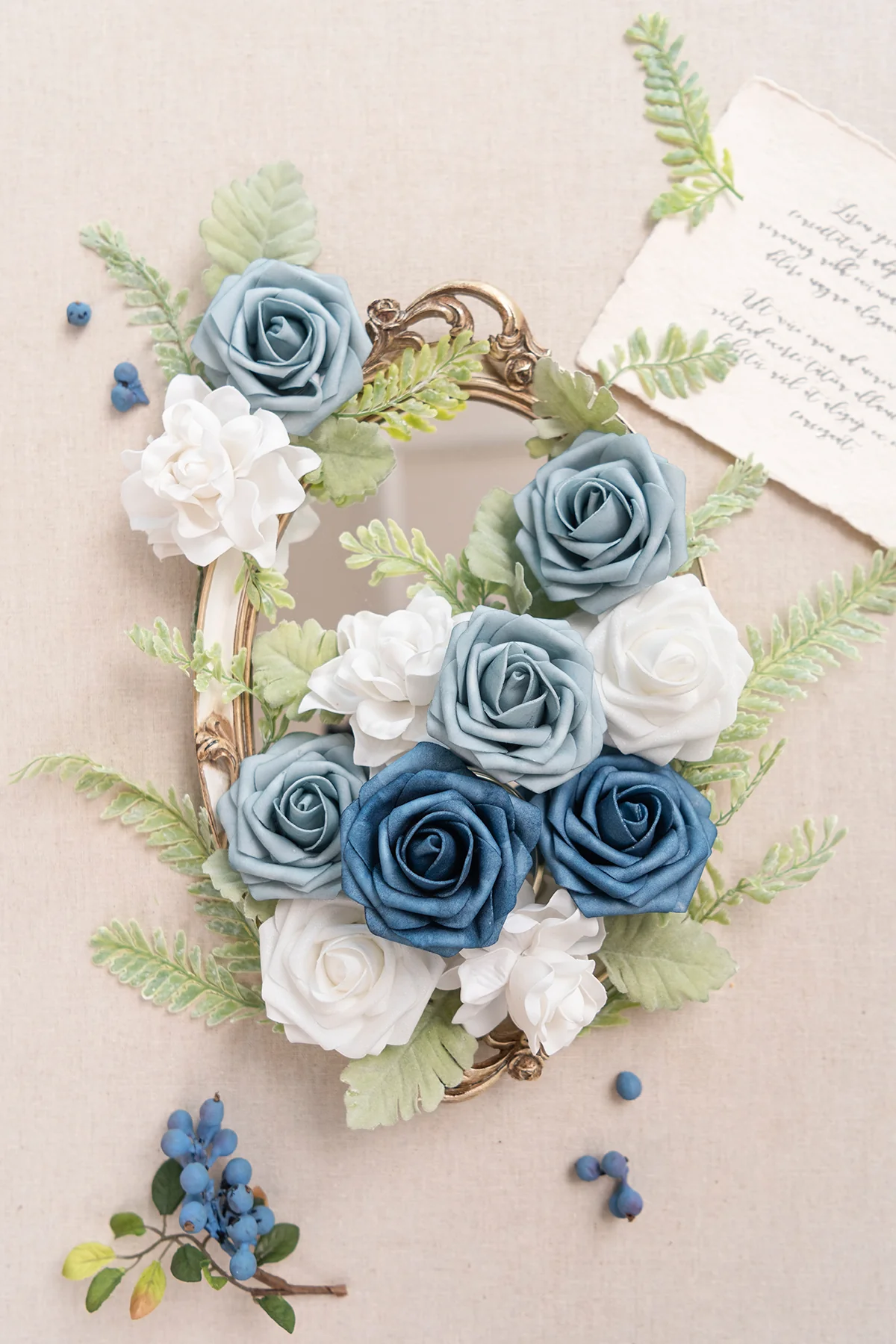 DIY Designer Flower Boxes in Dusty Blue & Navy - Image 10