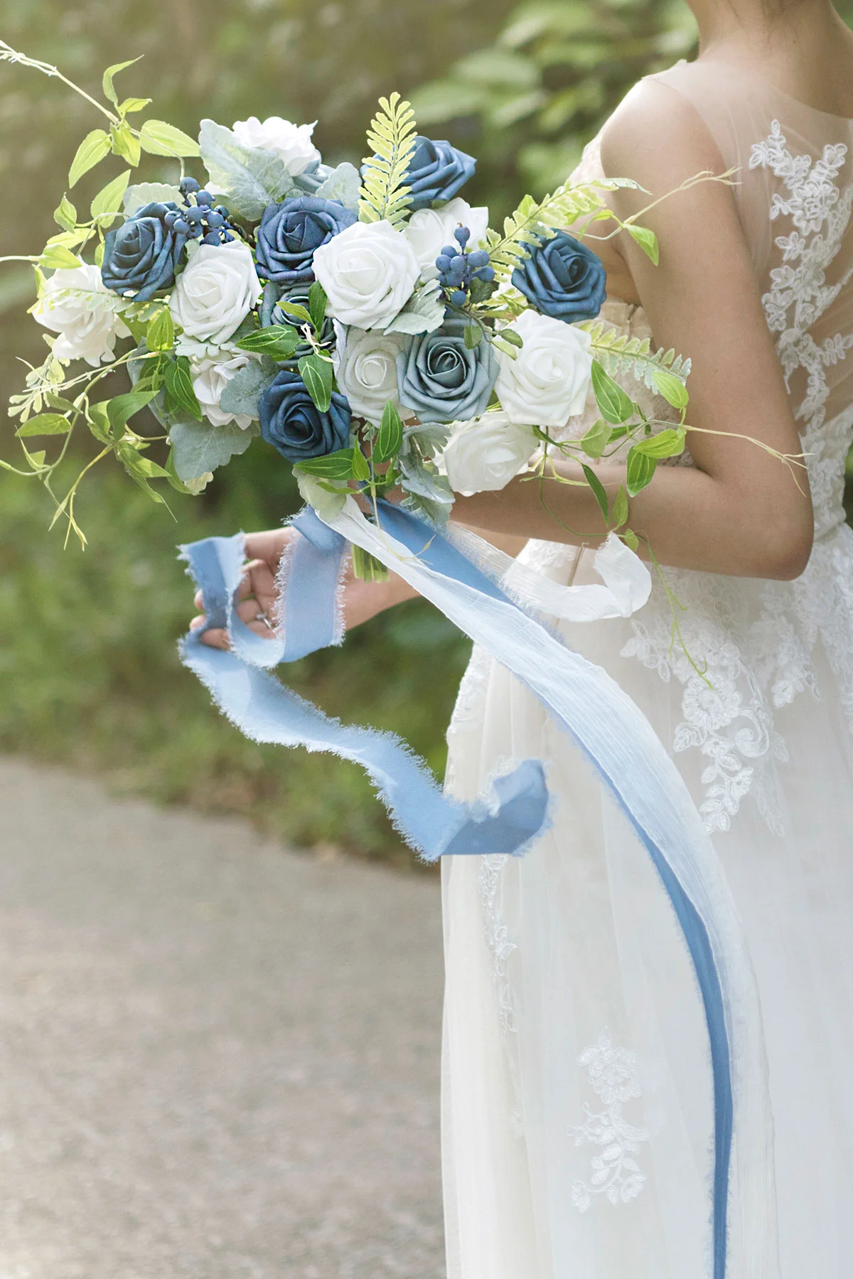 DIY Designer Flower Boxes in Dusty Blue & Navy - Image 11
