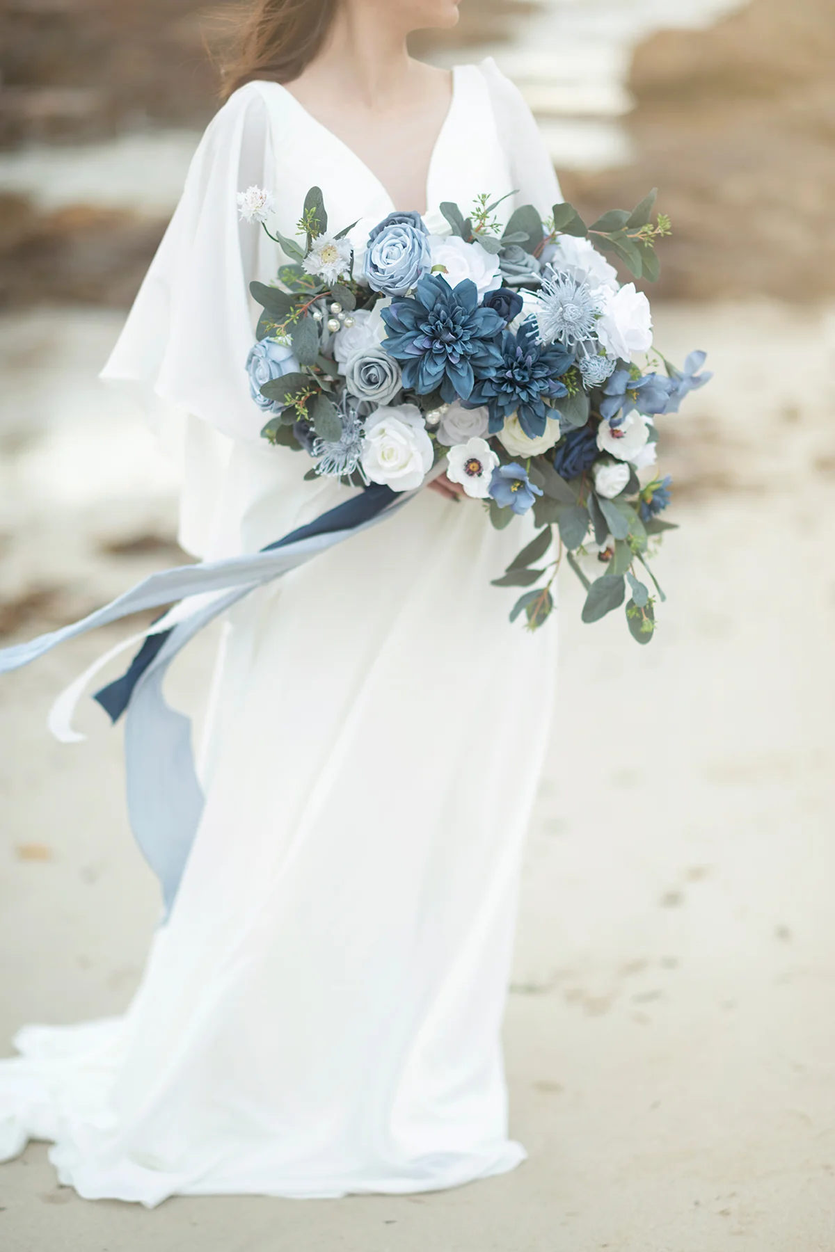 DIY Designer Flower Boxes in Dusty Blue & Navy - Image 4