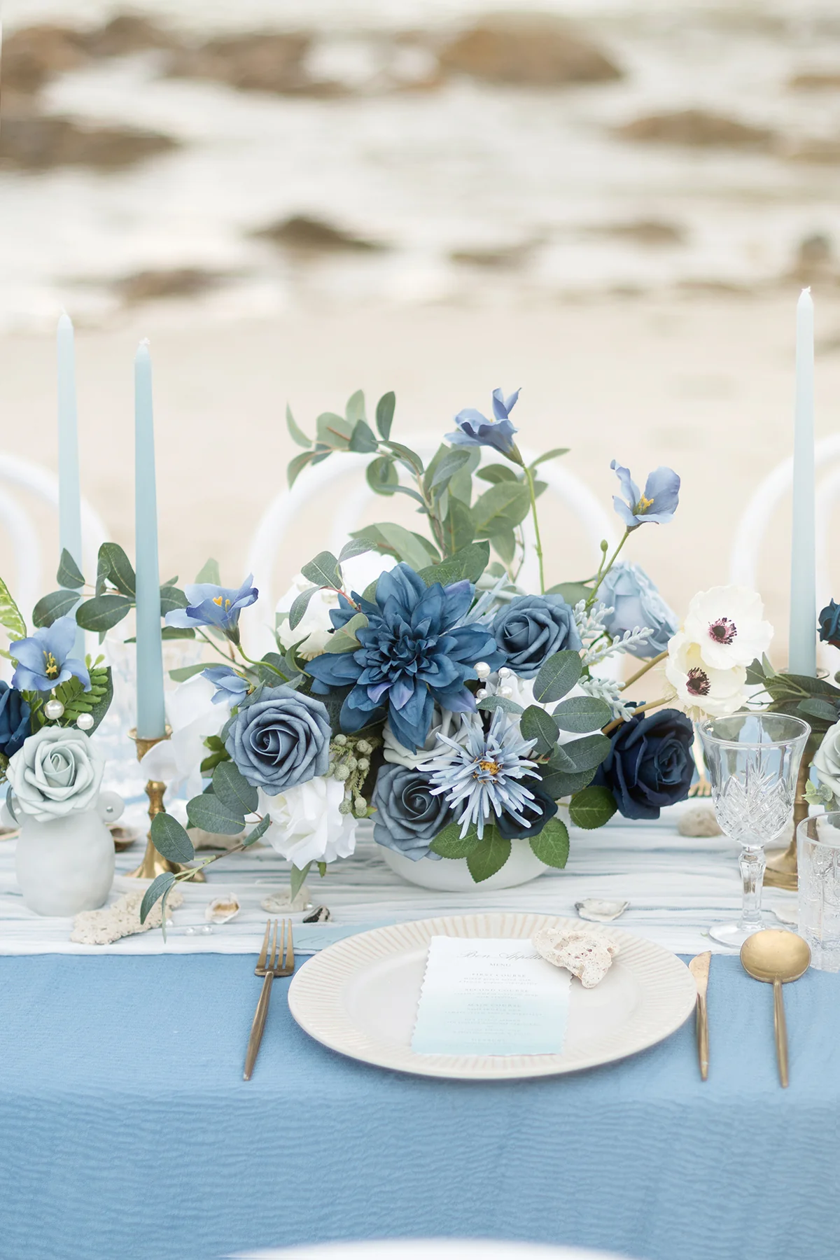 DIY Designer Flower Boxes in Dusty Blue & Navy - Image 8