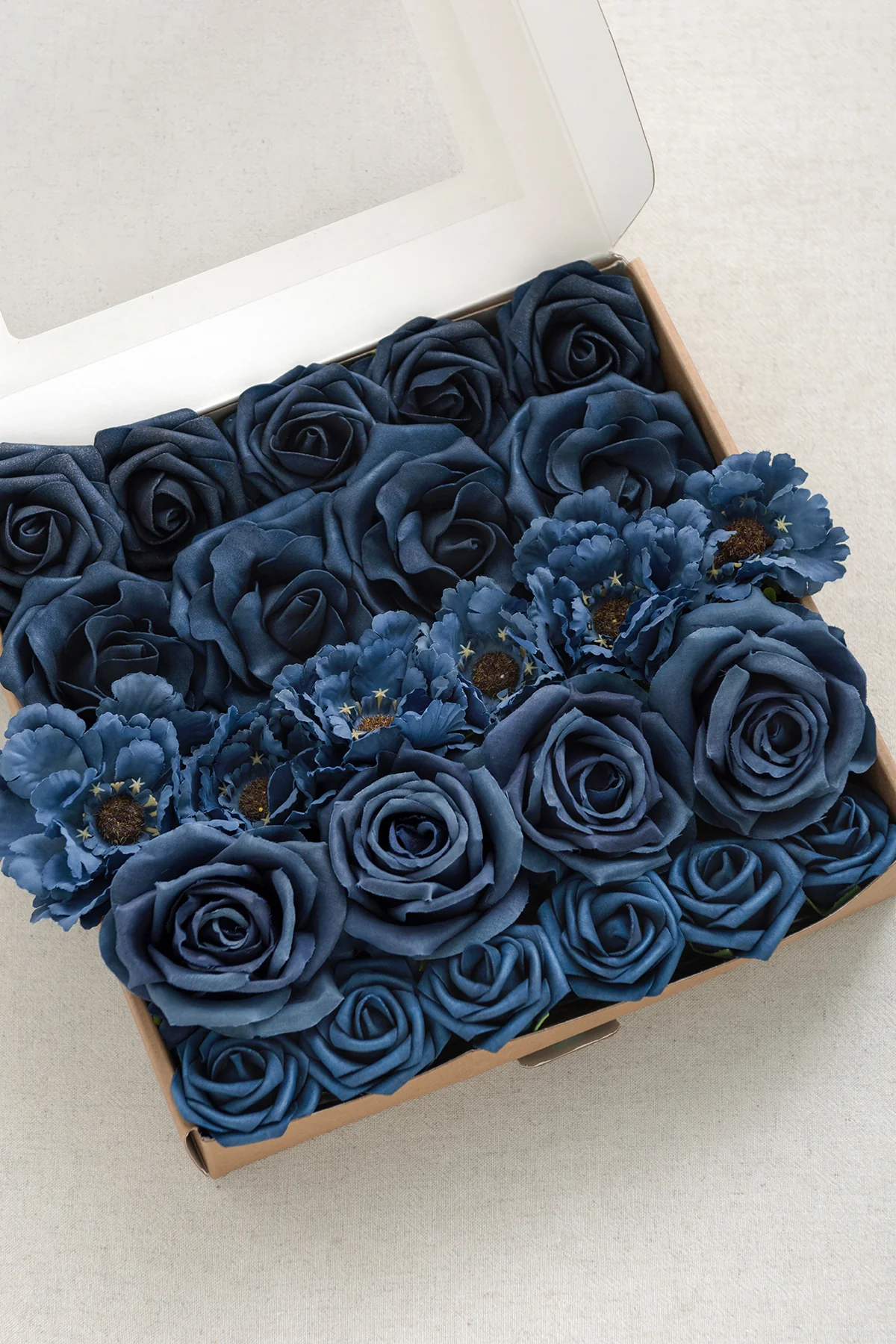 Dusty Blue & Navy Designer Flower Boxes - Image 13