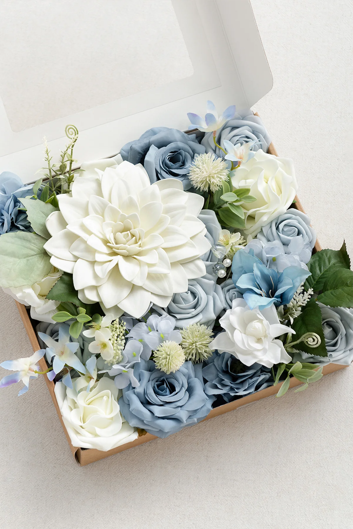 Dusty Blue & Navy Designer Flower Boxes - Image 23