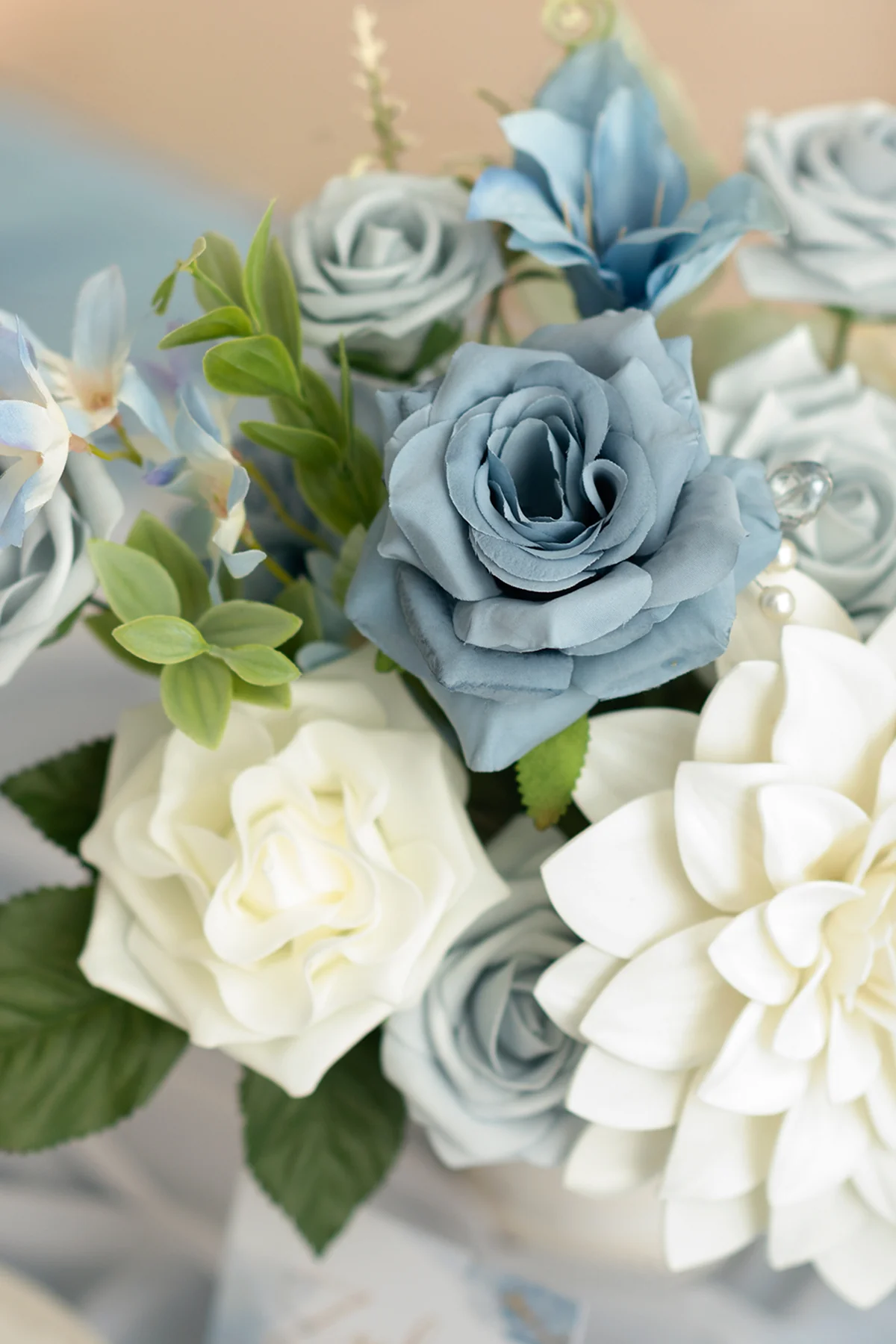 Dusty Blue & Navy Designer Flower Boxes - Image 25