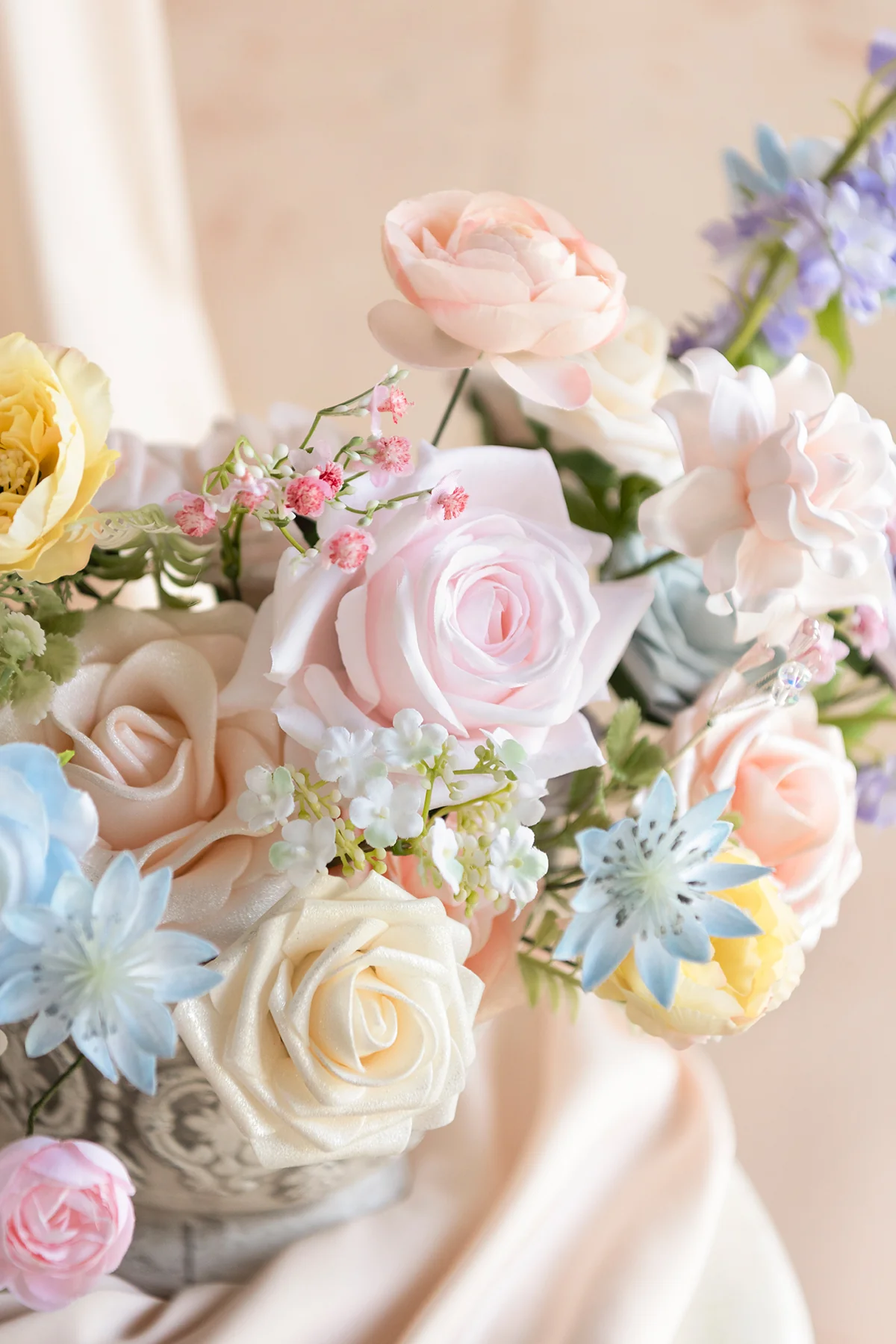 Dusty Blue & Navy Designer Flower Boxes - Image 42