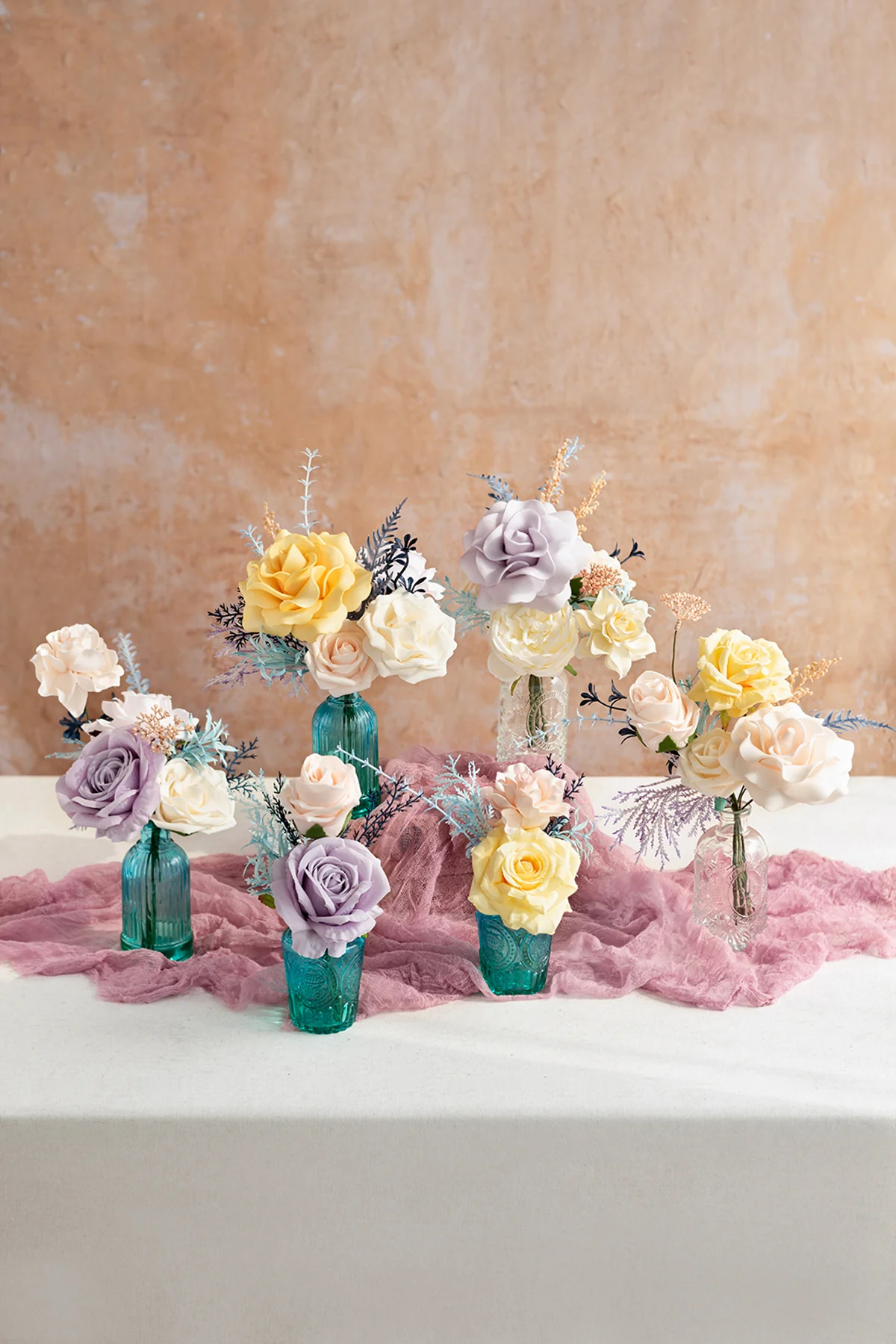 Dusty Blue & Navy Designer Flower Boxes - Image 44