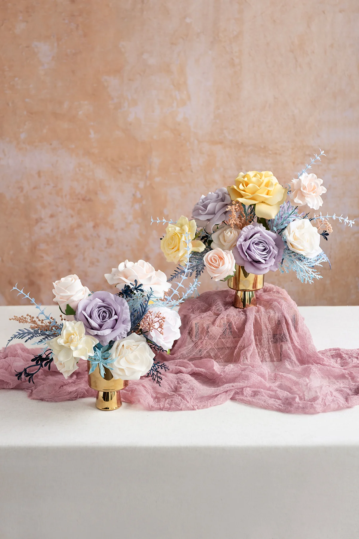 Dusty Blue & Navy Designer Flower Boxes - Image 45