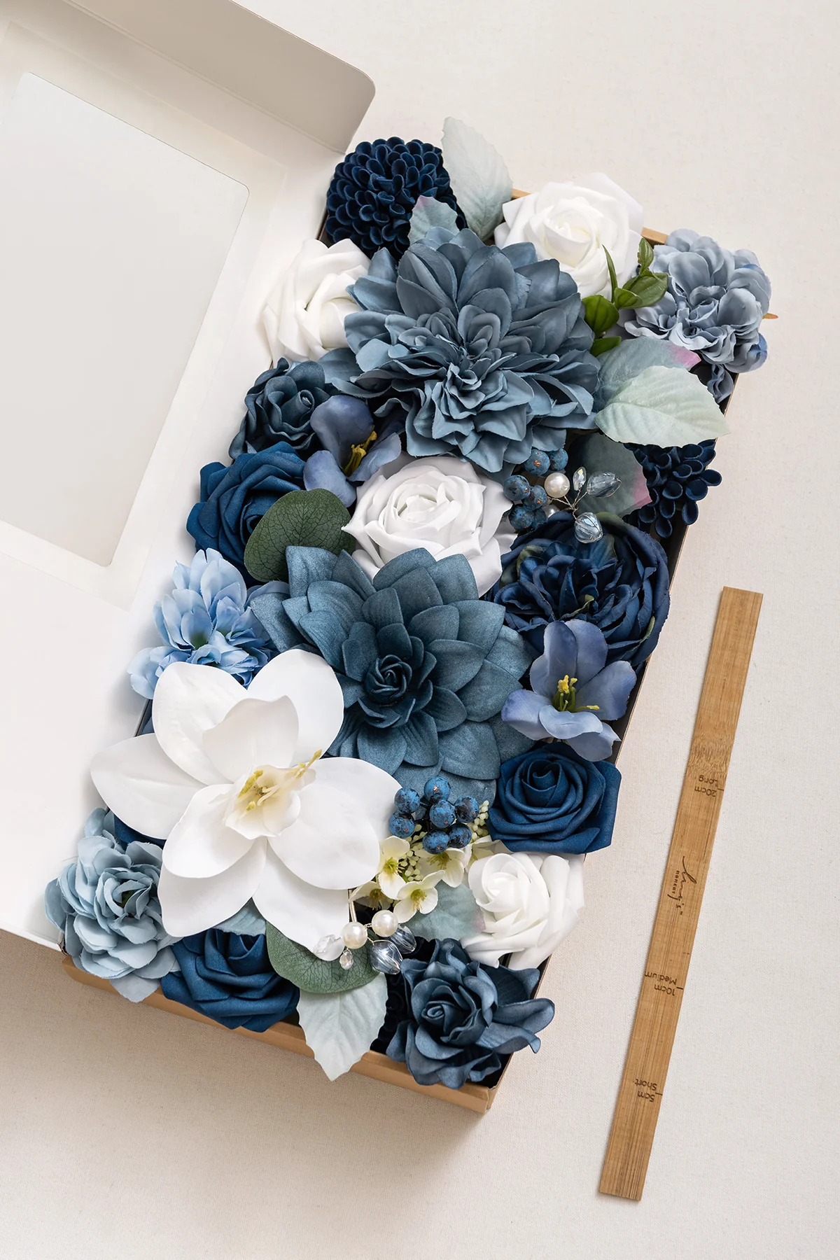 DIY Designer Flower Boxes in Dusty Blue & Navy - Image 21