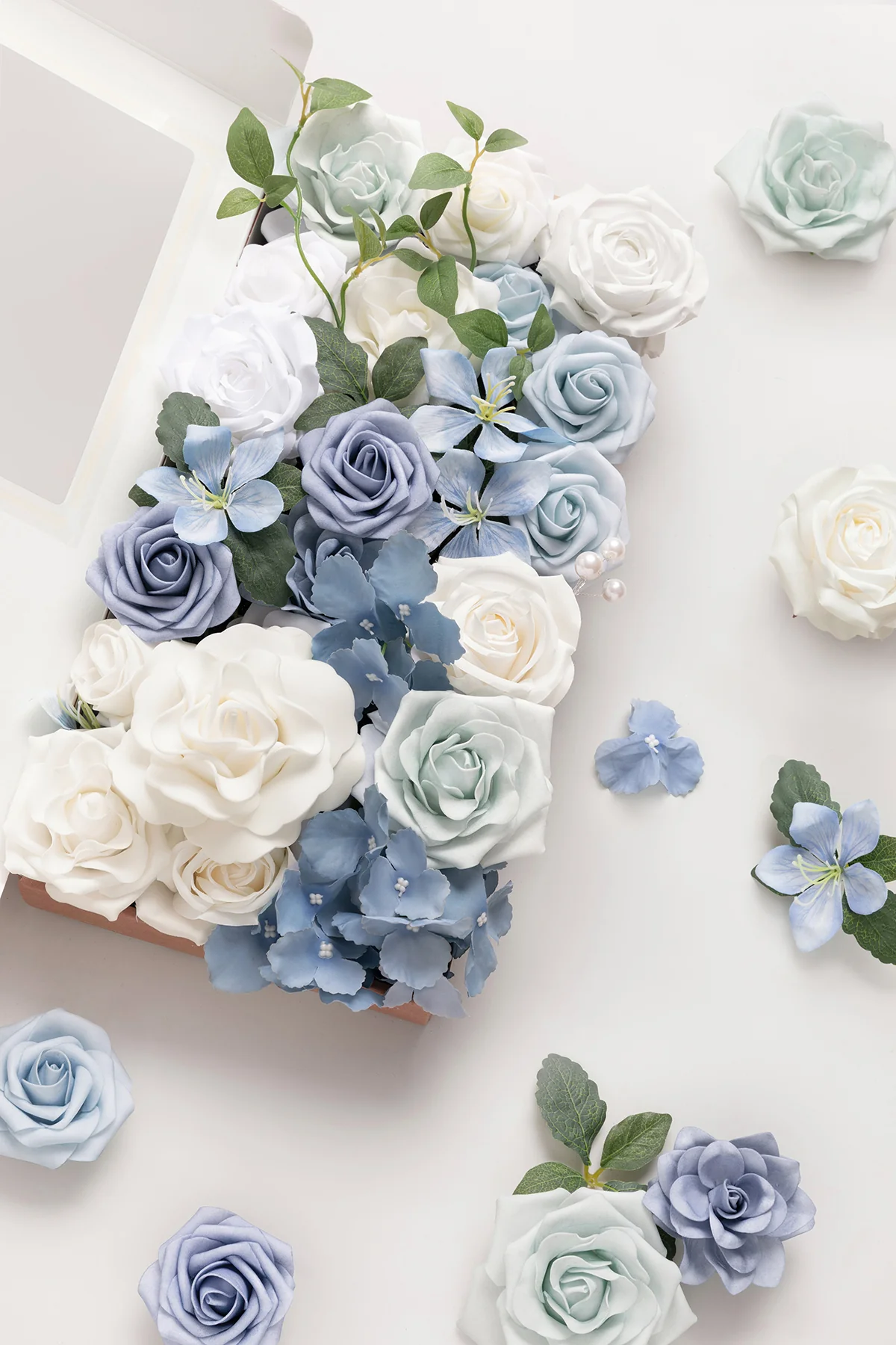 DIY Designer Flower Boxes in Dusty Blue & Navy - Image 30