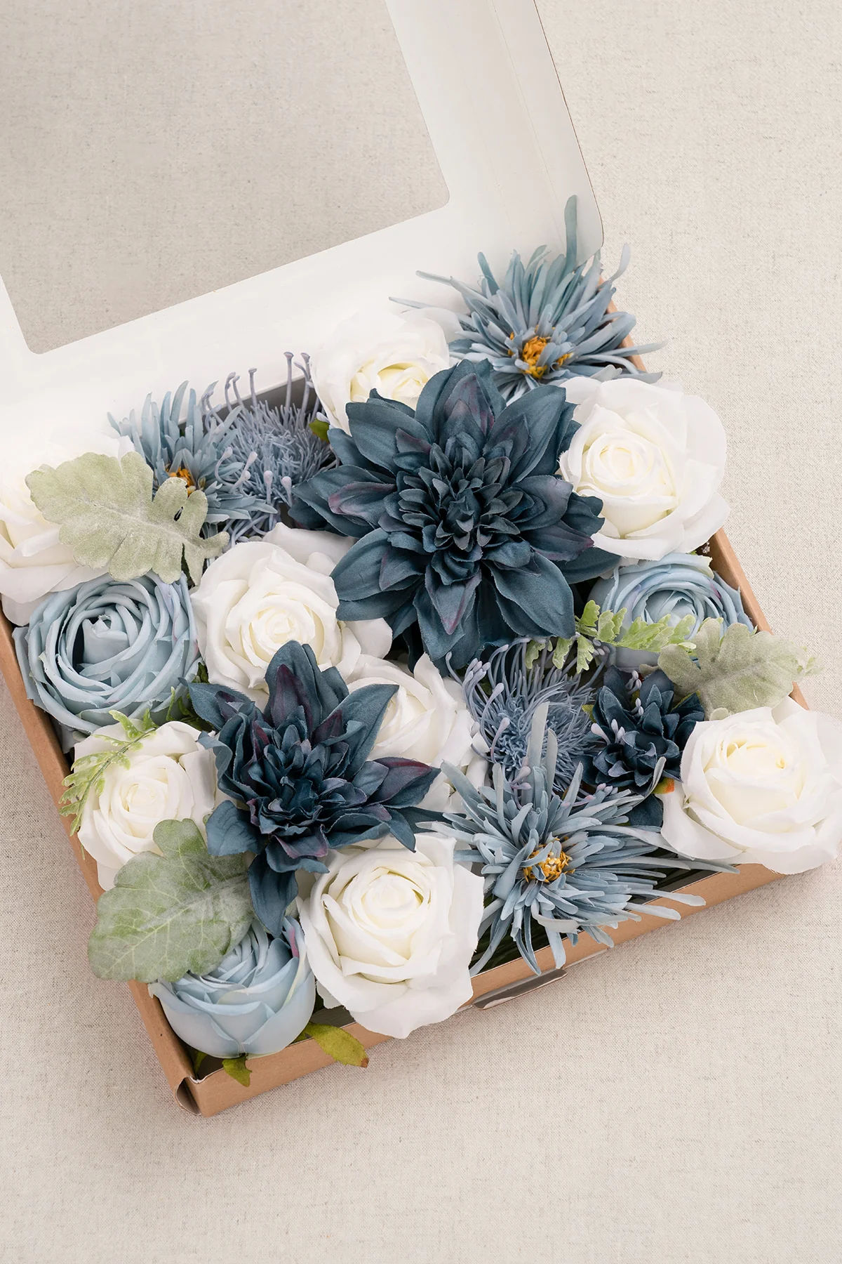 Dusty Blue & Navy Designer Flower Boxes - Image 7