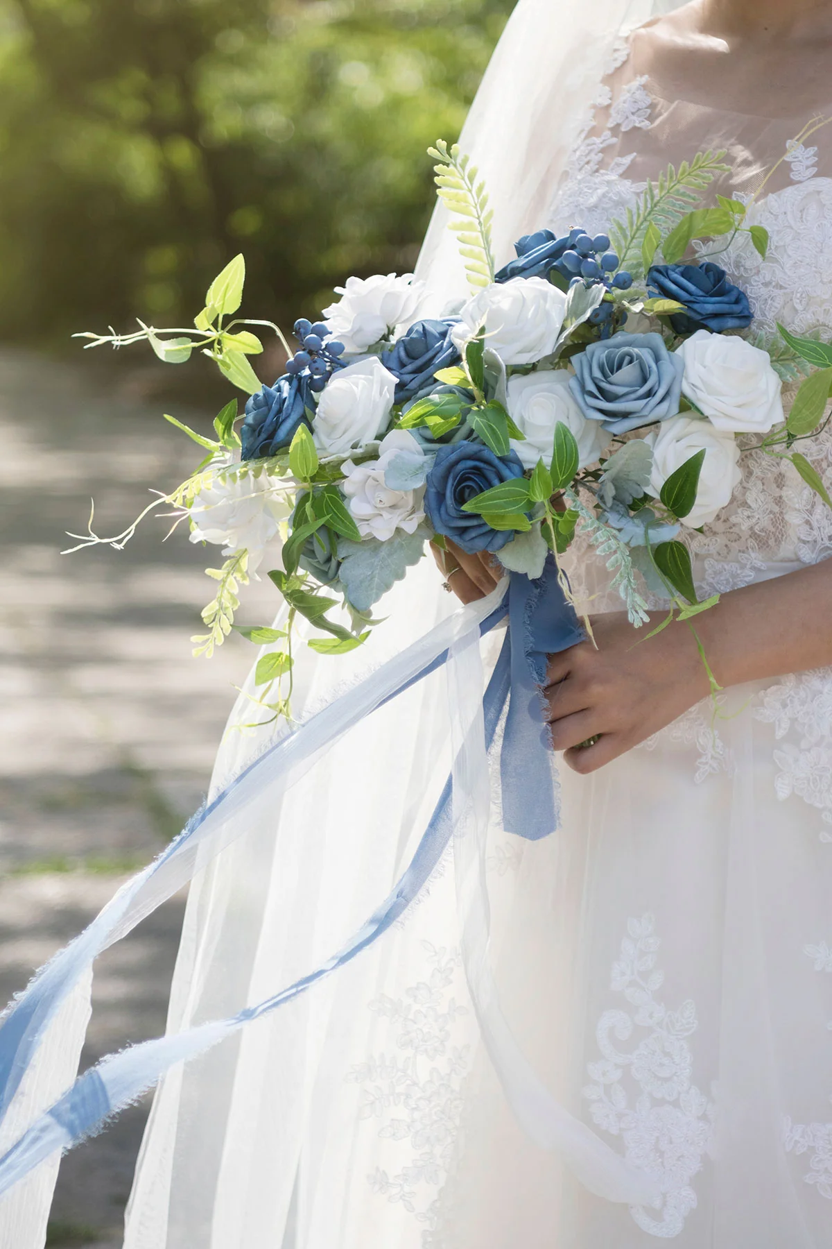 DIY Designer Flower Boxes in Dusty Blue & Navy - Image 12