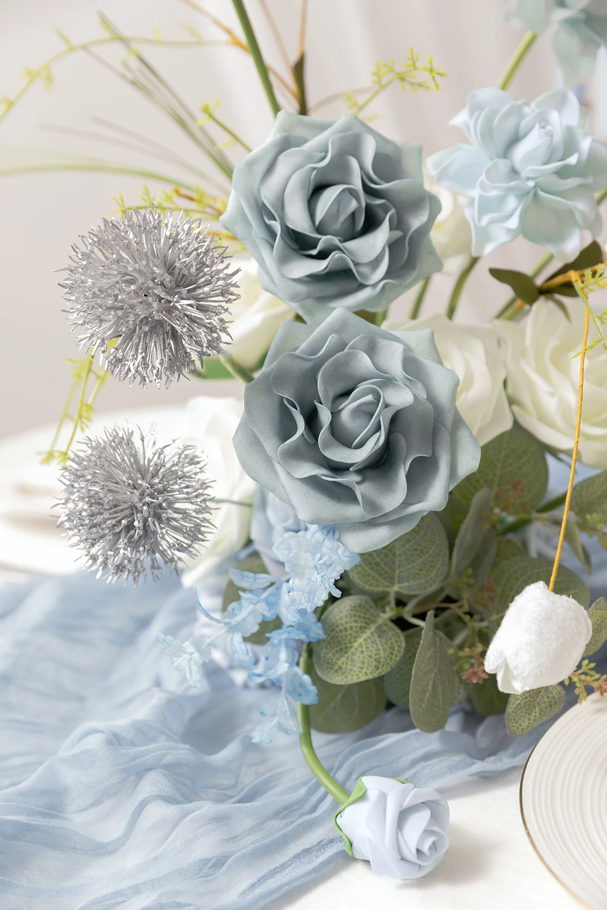 DIY Designer Flower Boxes in Dusty Blue & Navy - Image 17