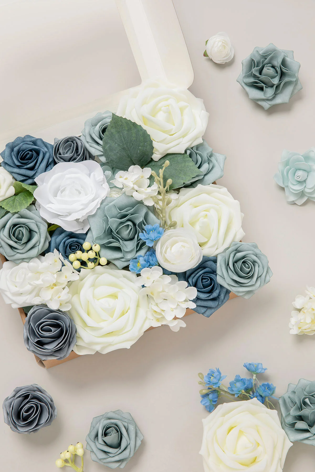 DIY Designer Flower Boxes in Dusty Blue & Navy - Image 25