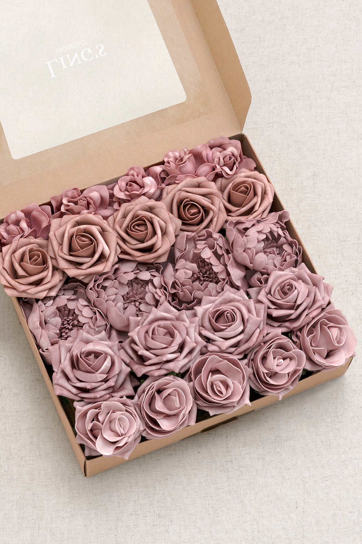Essential Hues Flower Boxes - Chic Dusty Rose