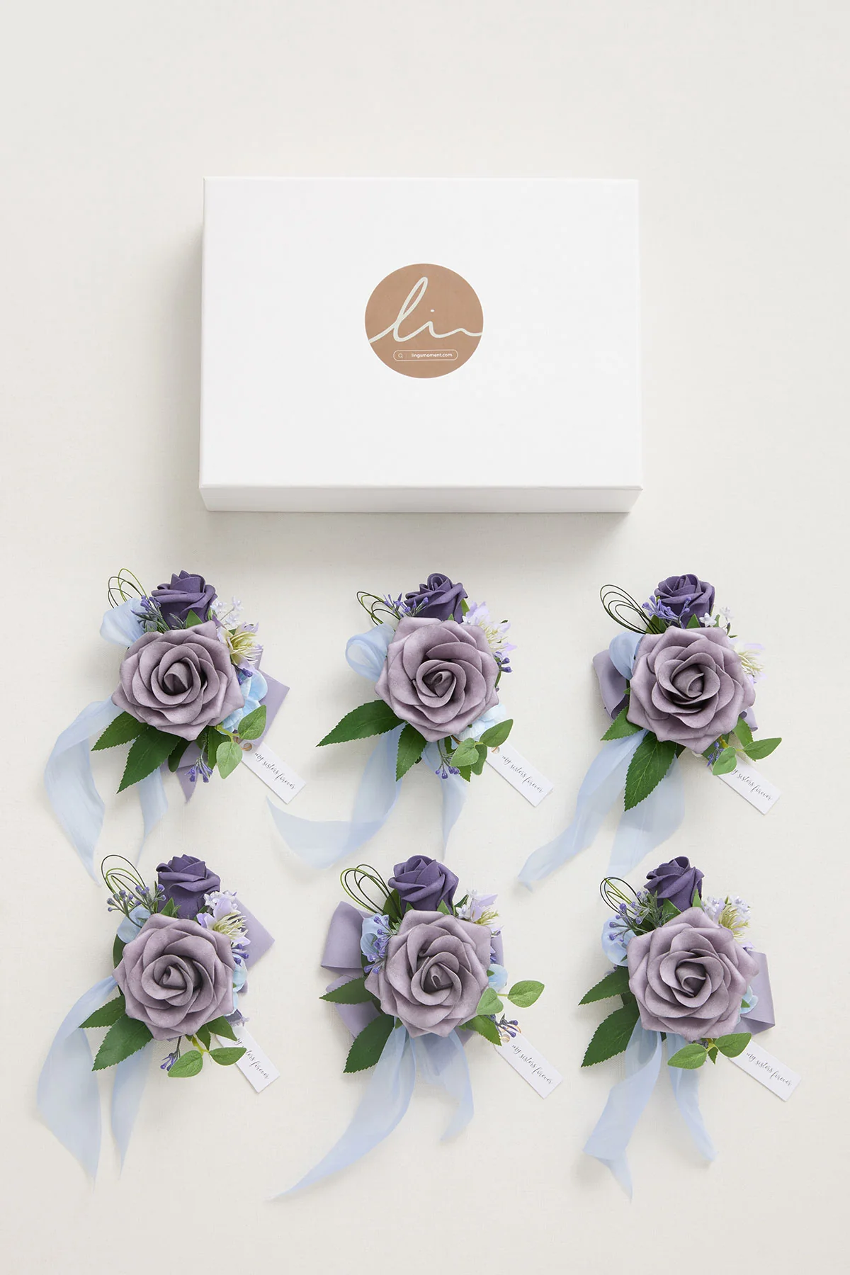 Wrist Corsages in Ethereal Purple Dream - Image 5