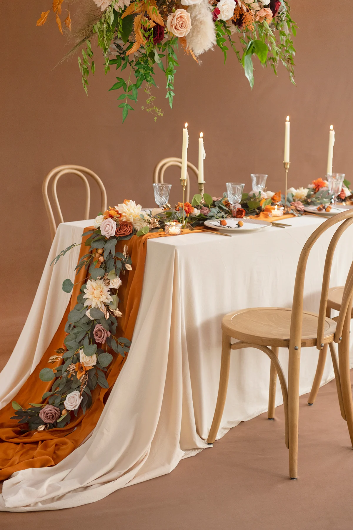 6ft Flower Garland in Sunset Terracotta | Clearance - Image 3