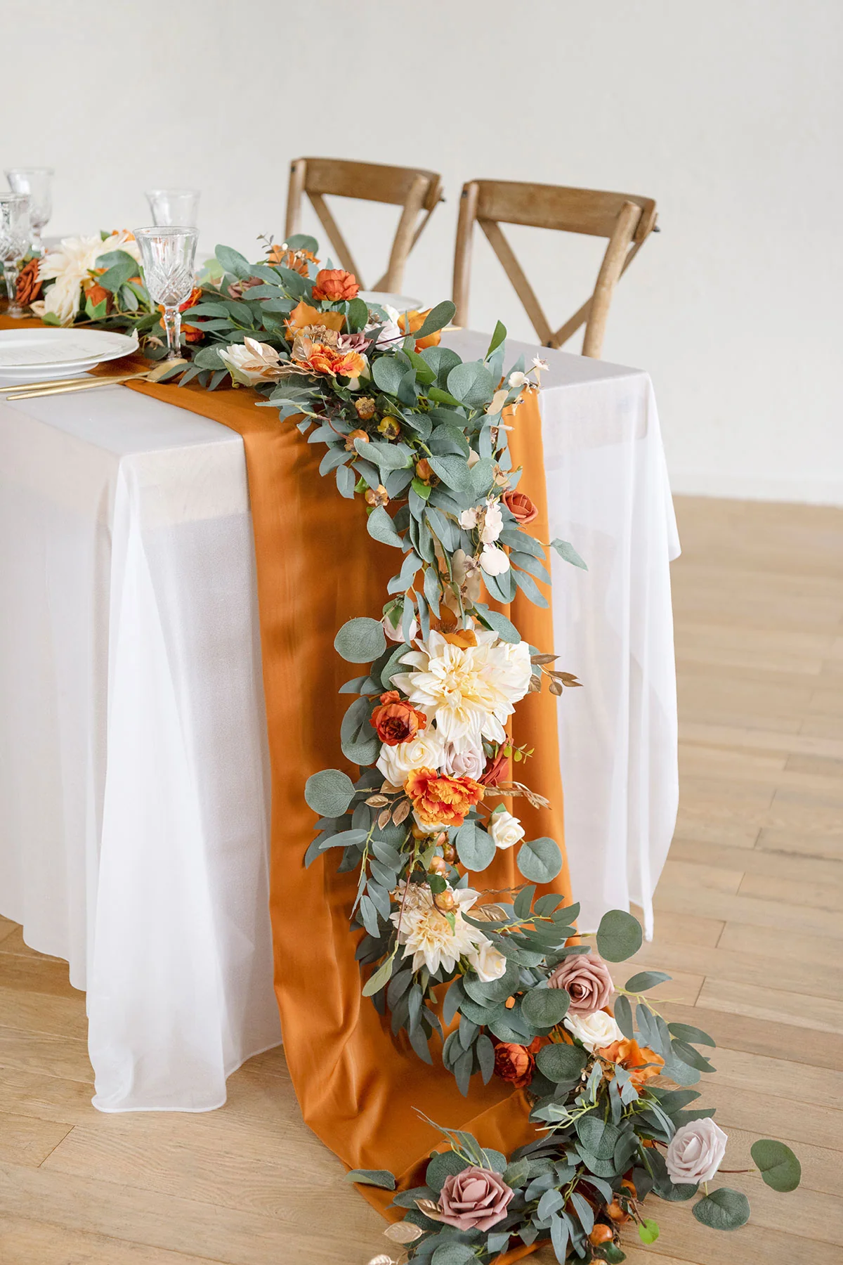 6ft Flower Garland in Sunset Terracotta | Clearance - Image 4