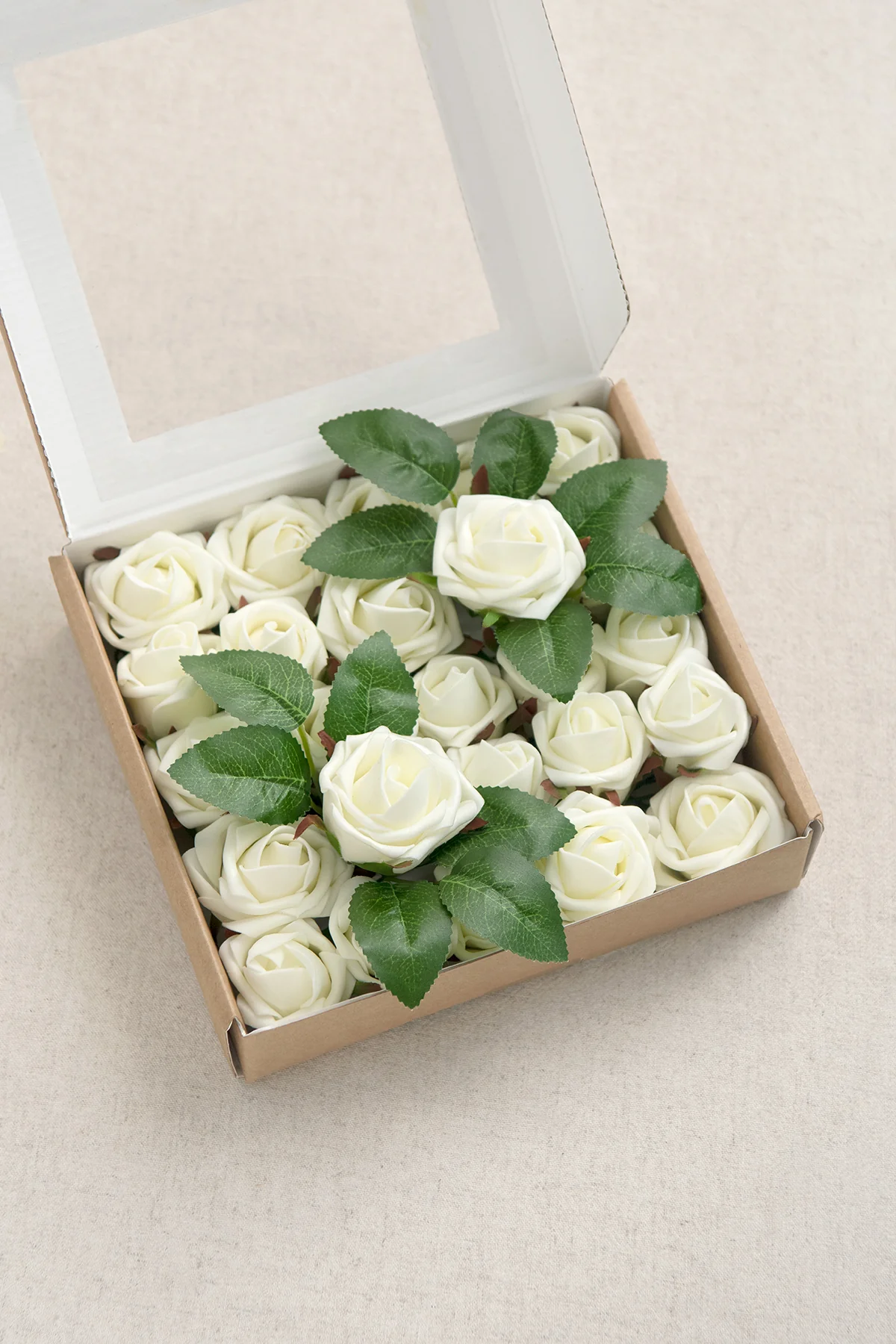 1.5"-2" Foam Rosebud & Petite Rose with Stem - Image 10