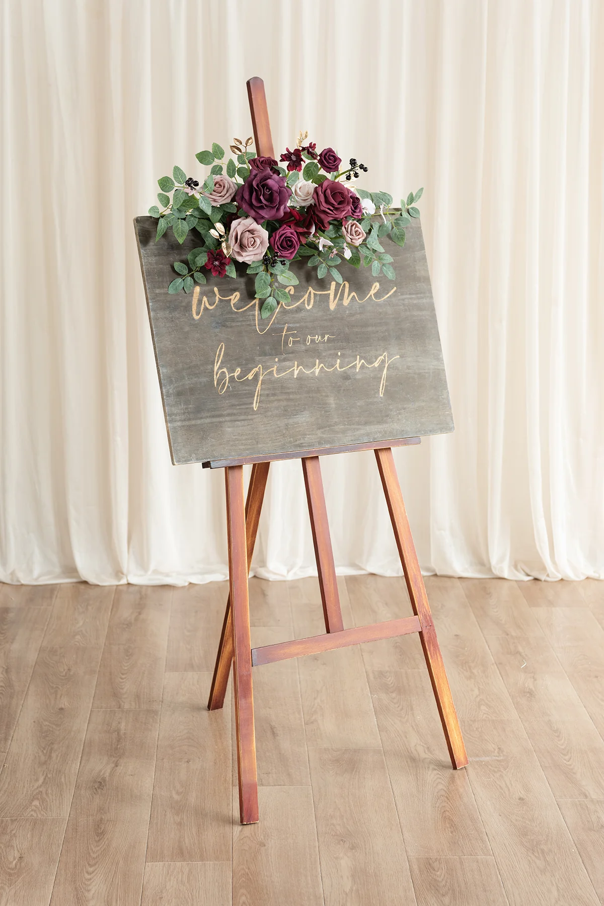 Flexible Combo Set Flower Sign Decor in Romantic Marsala | Clearance - Image 2