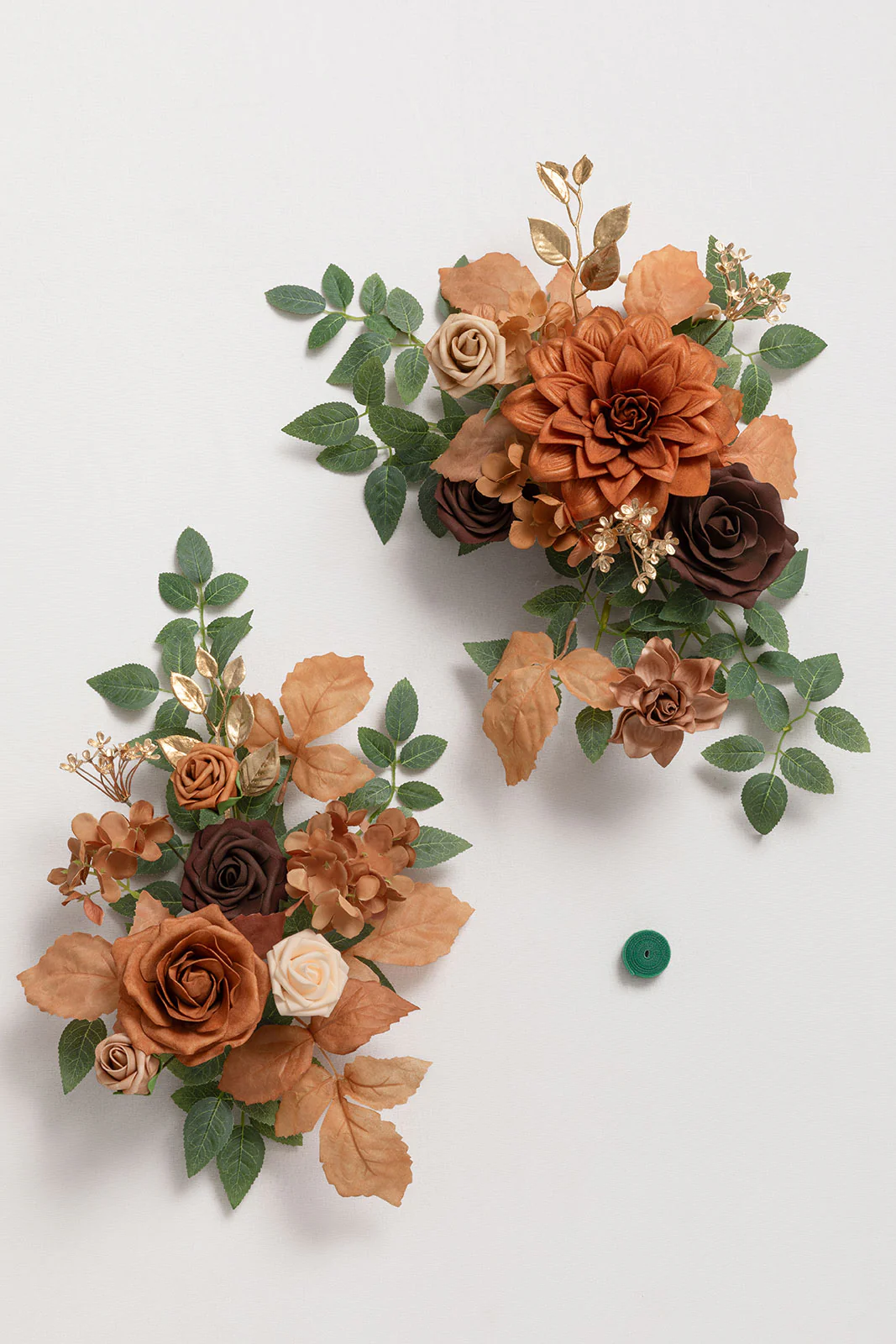 Flexible Combo Set Flower Sign Decor in Walnut Brown & Burnt Orange - Image 2