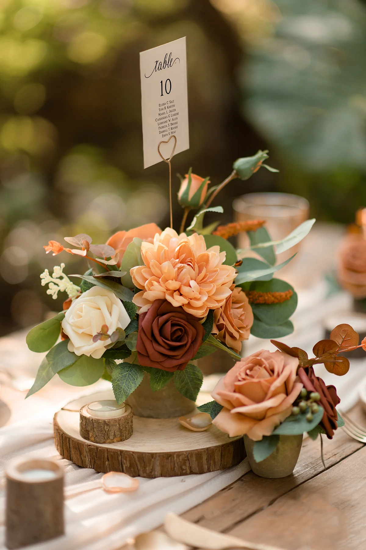 Assorted Floral Centerpiece Set in Sunset Terracotta - Image 2