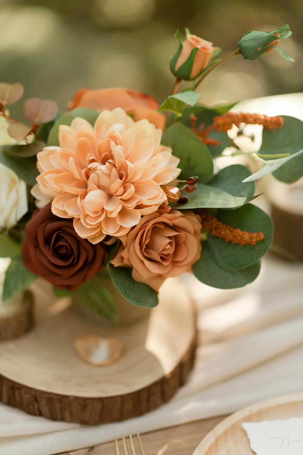Assorted Floral Centerpiece Set in Sunset Terracotta - Image 3