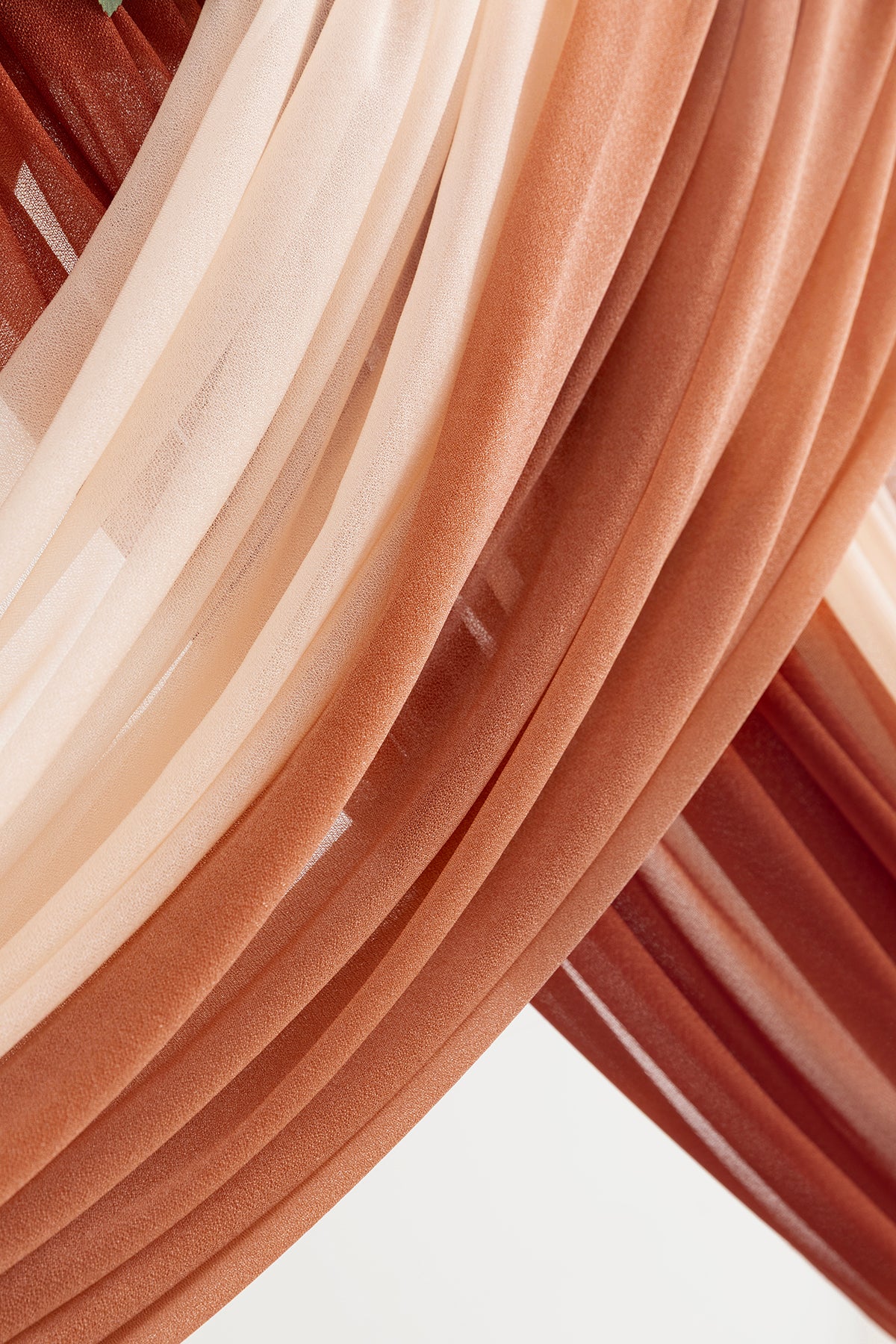 Flower Arch Decor with Drapes in Caramel & Burnt Orange | Clearance - Image 4