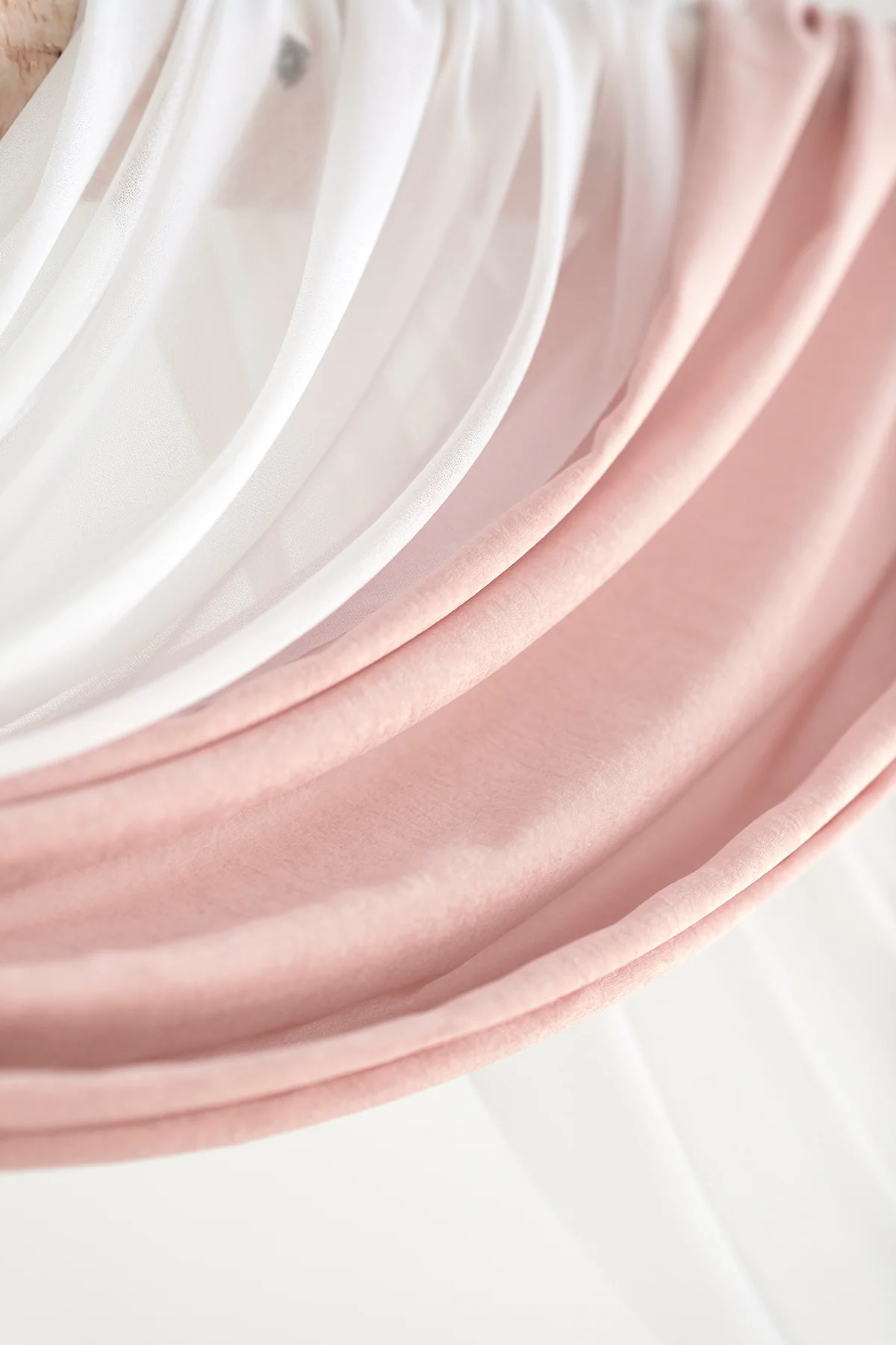 Flower Arch Decor with Drapes in Dusty Rose & Mauve - Image 4