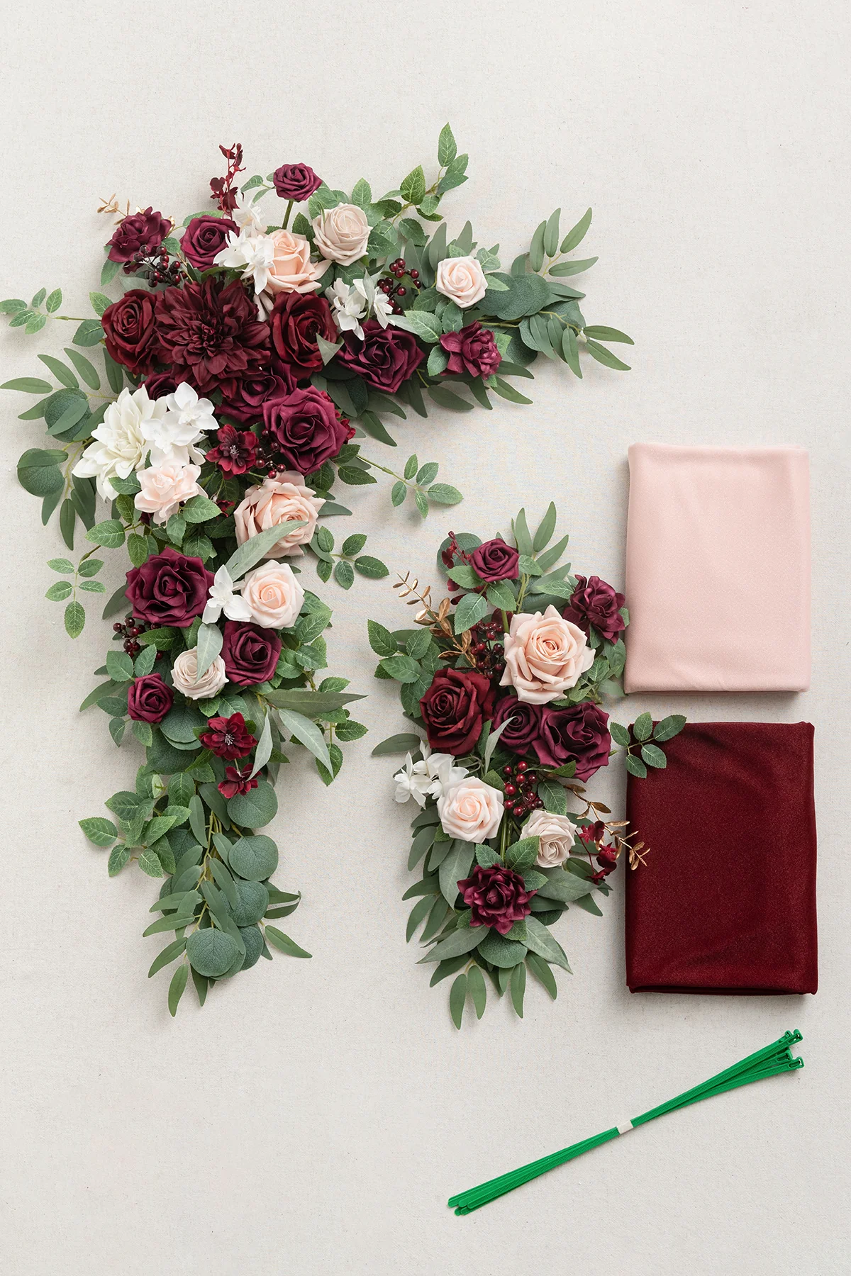Flower Arch Decor with Drapes in Set of 4 (for 5 x 6ft Small Arch) - Image 6