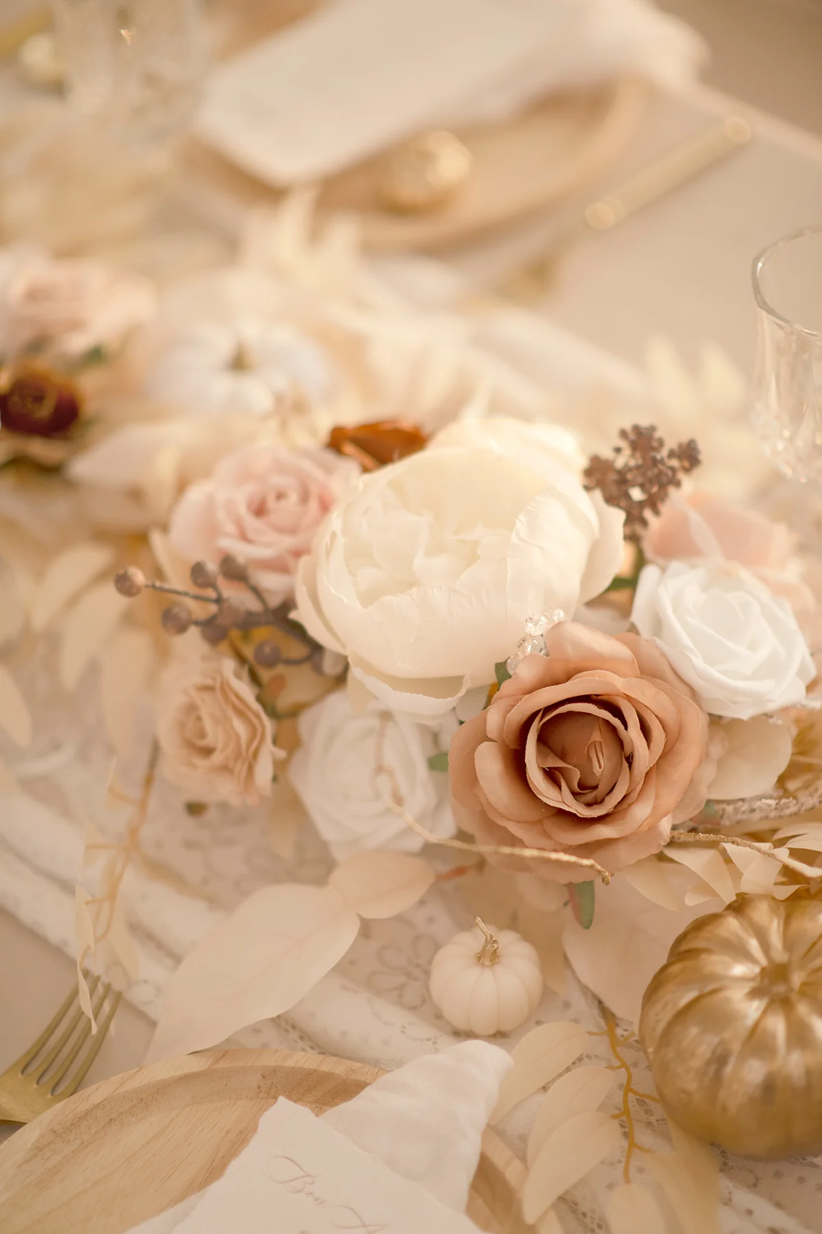 Flower Garlands in White & Beige | Clearance - Image 4