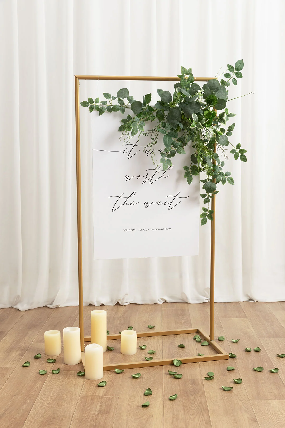Flower Sign Decor in Sage & Green - Image 2