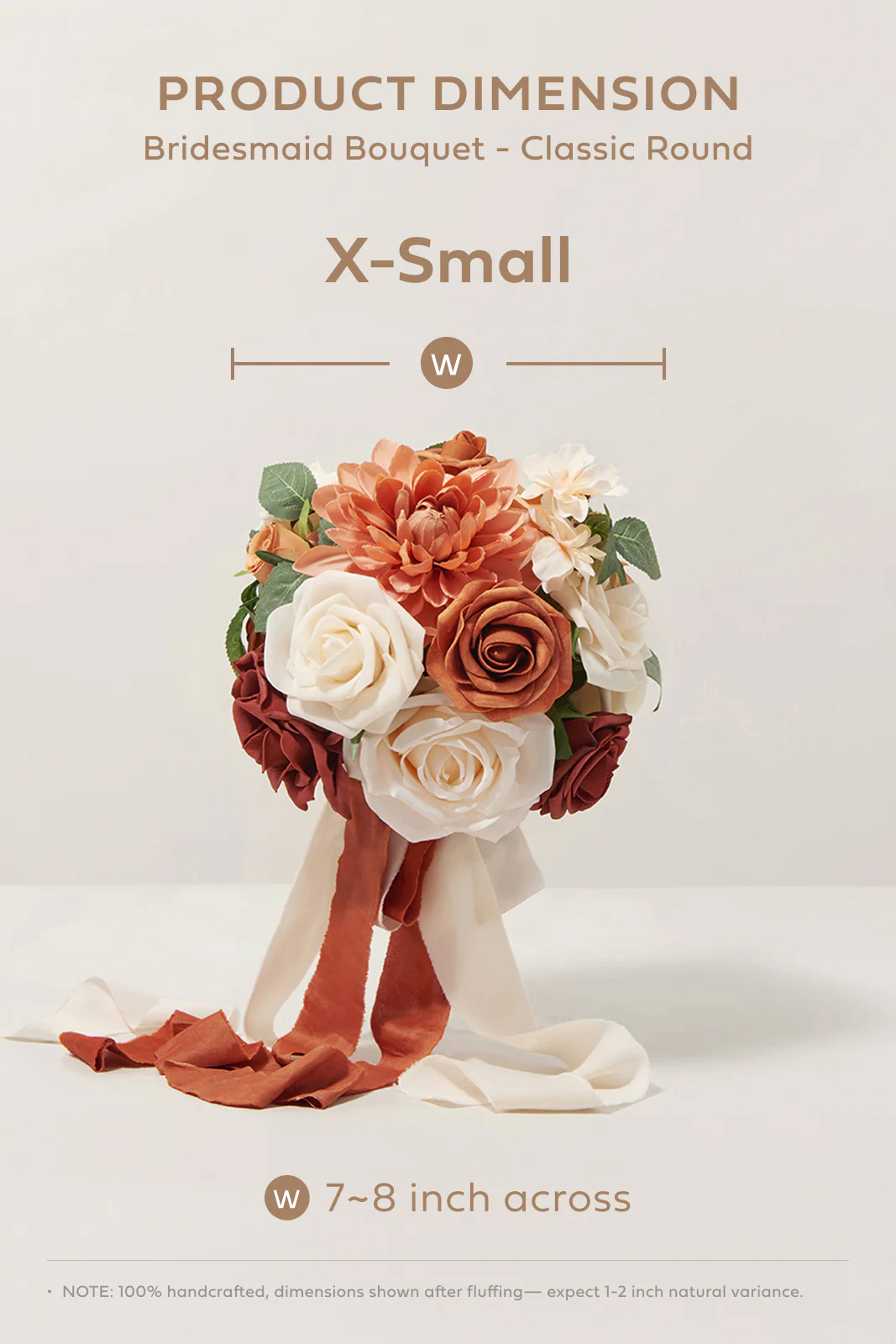 Gradual Bridesmaid Bouquets in Sunset Terracotta - Image 8