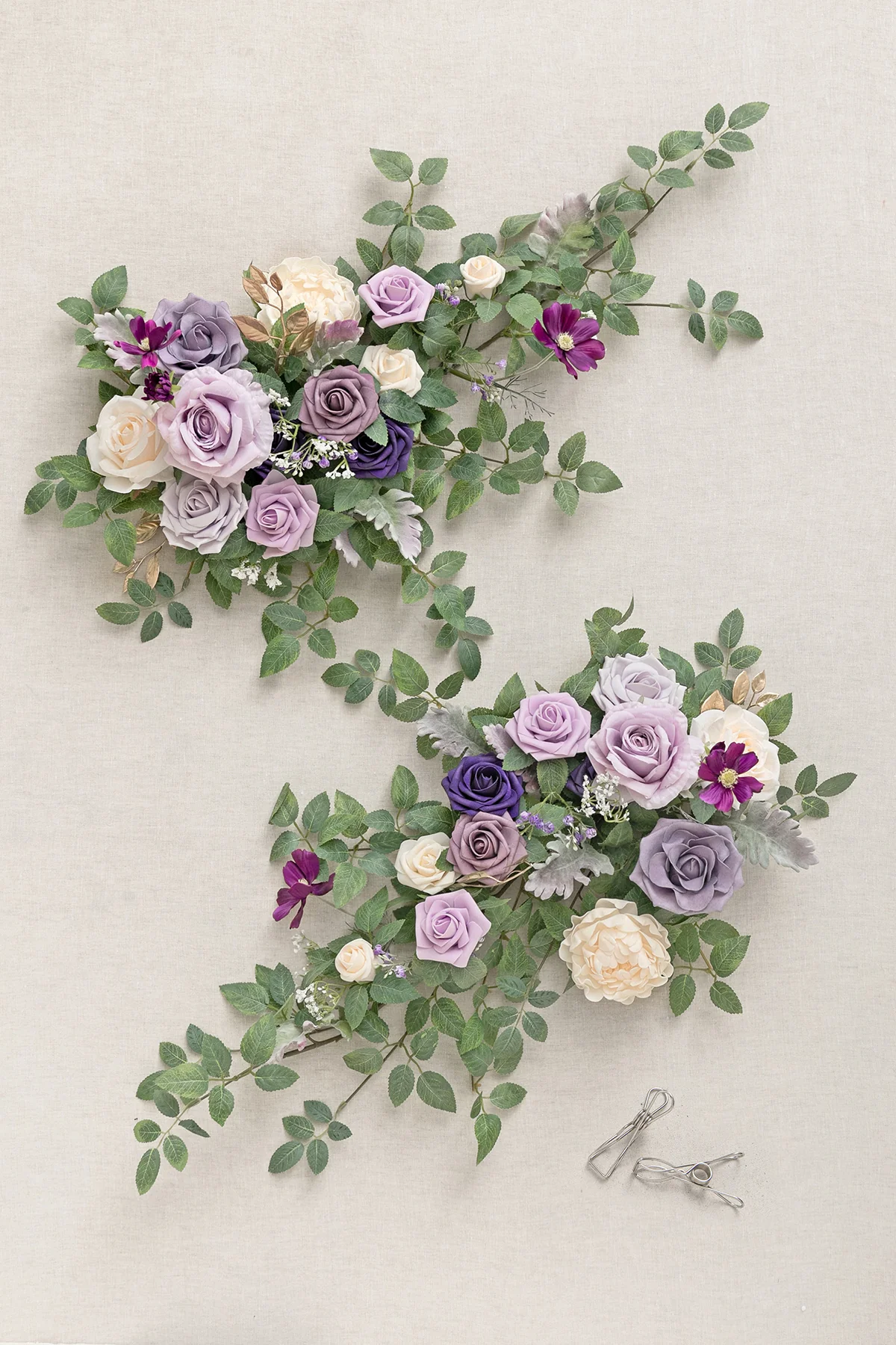 Head Table Floral Swags in Lilac & Gold | Clearance - Image 5