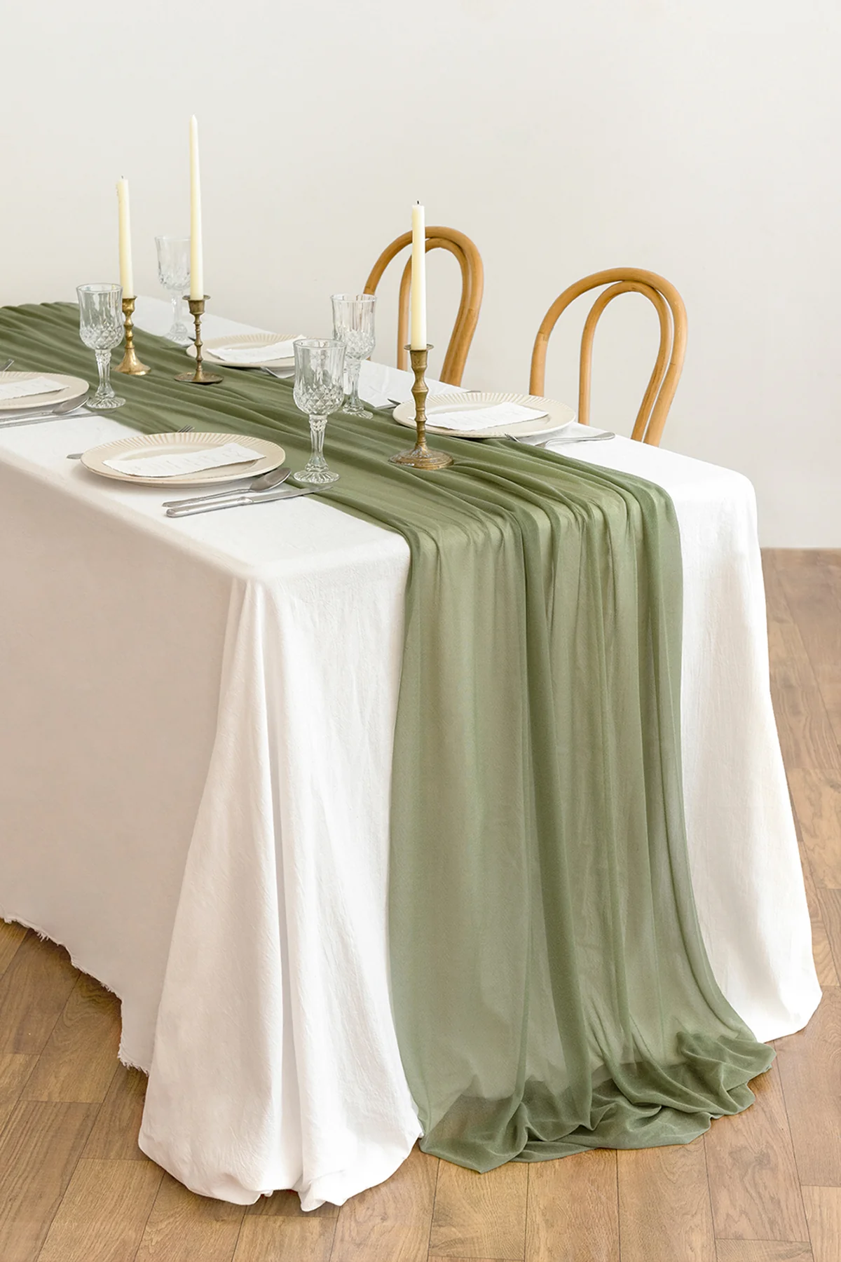 Head Table Floral Swags in Tropical Greenery