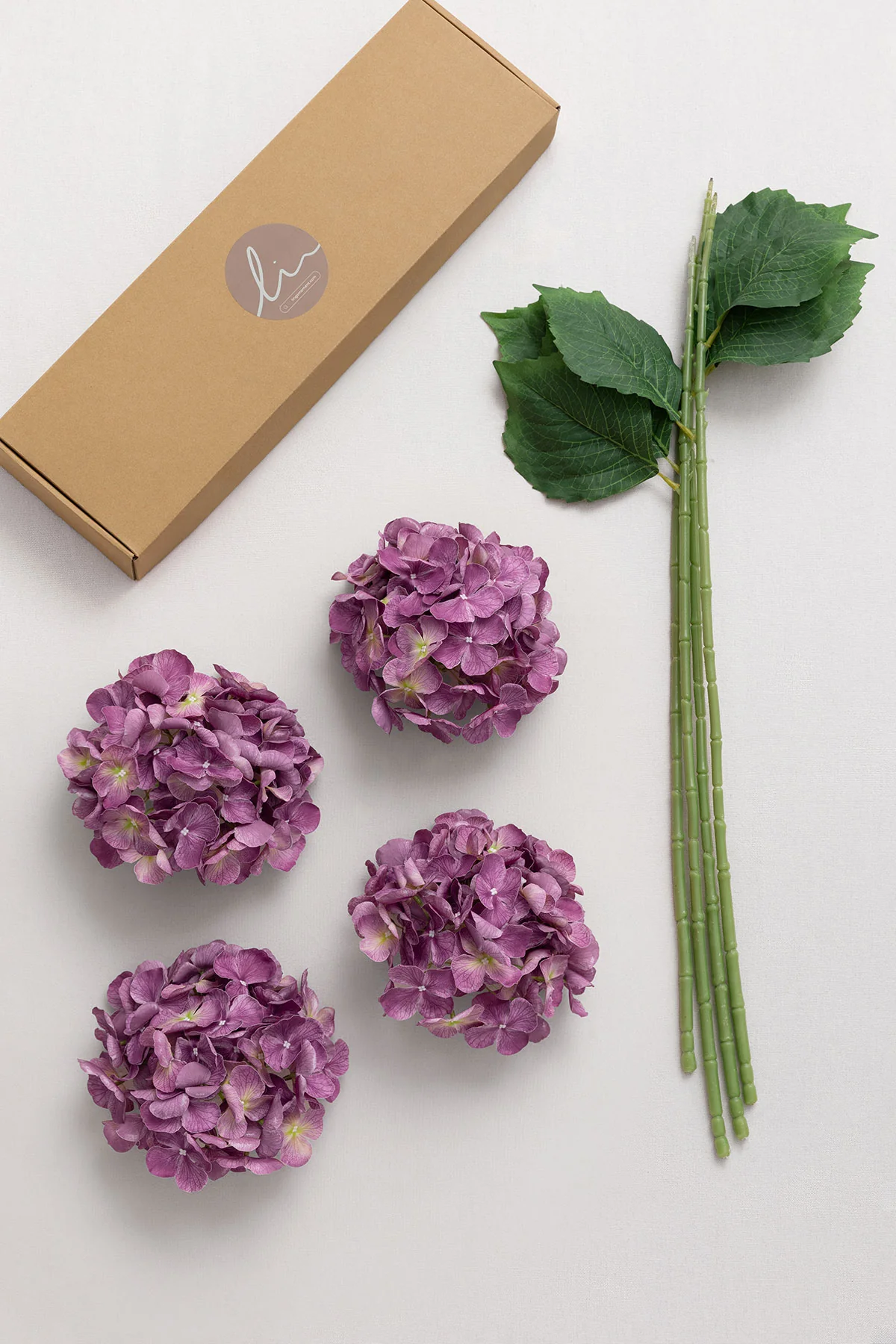 Hydrangeas with Stem - Purple - Image 5