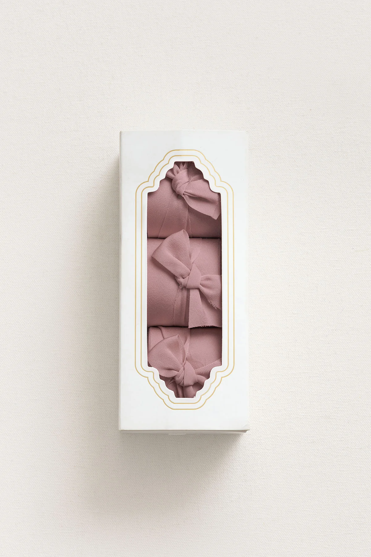 Matte Satin Ribbons 1.5" w x 6 Yards (Set of 3) in Mauve | Clearance - Image 3