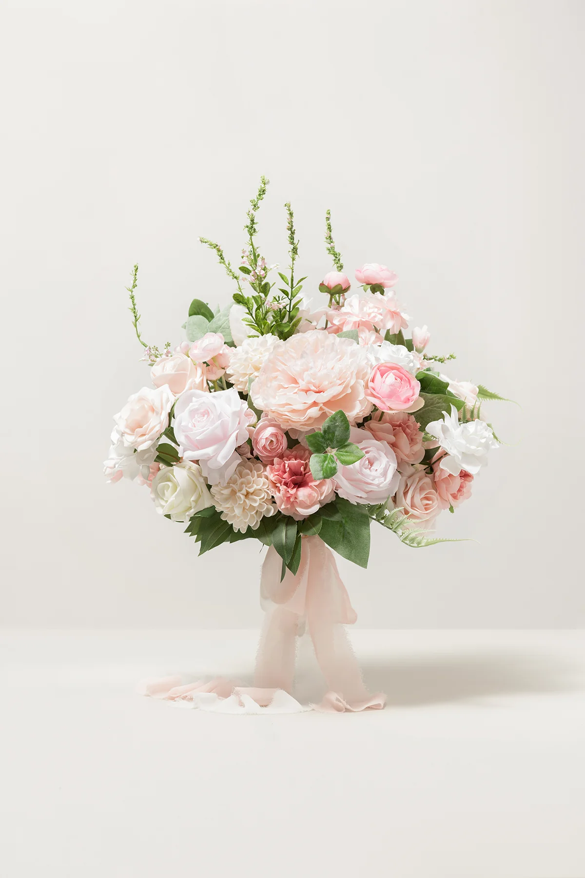 Medium Free-Form Bridal Bouquet in Blush & Cream