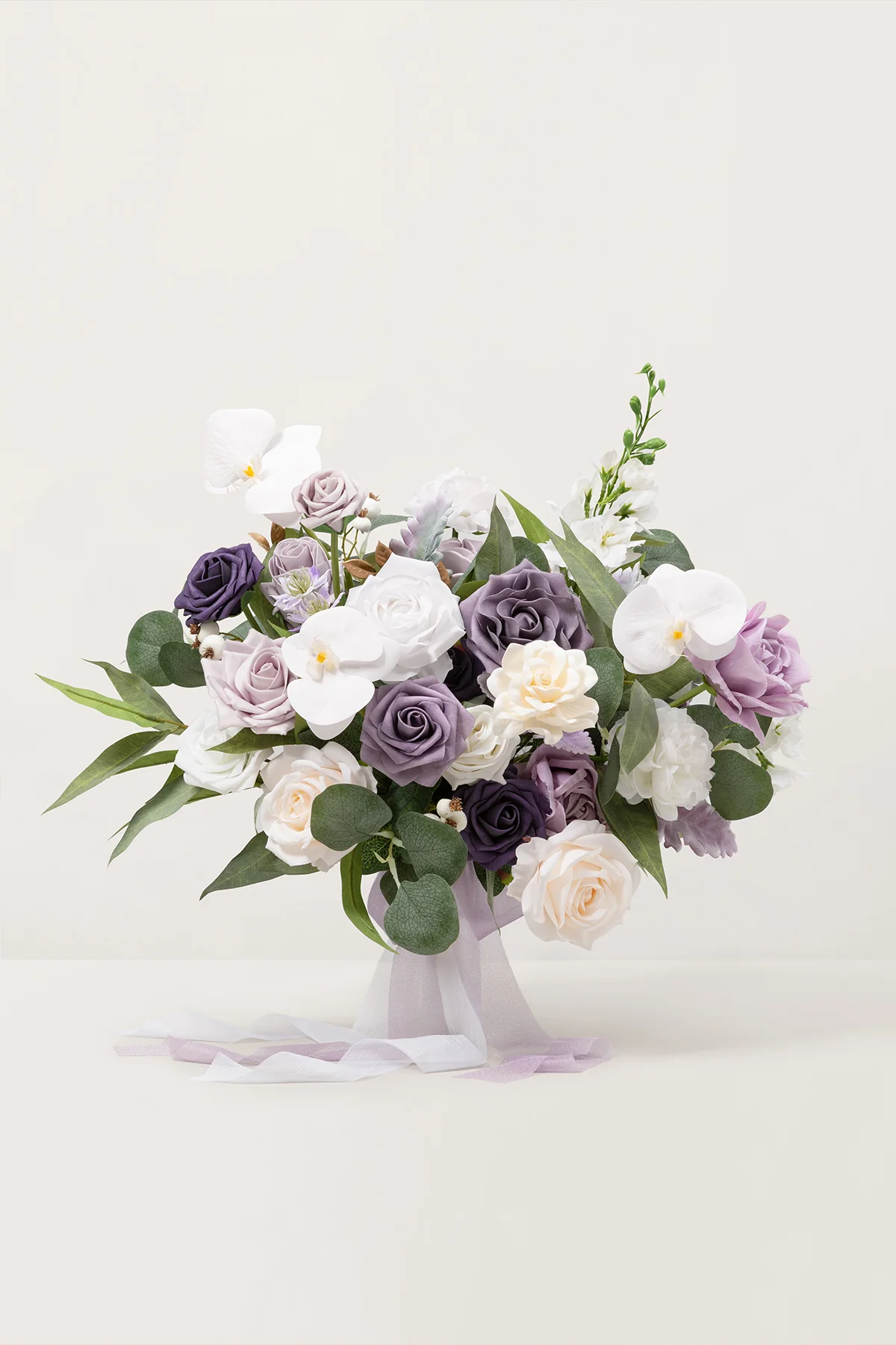 Medium Free-Form Bridal Bouquet in Lilac & White | Clearance