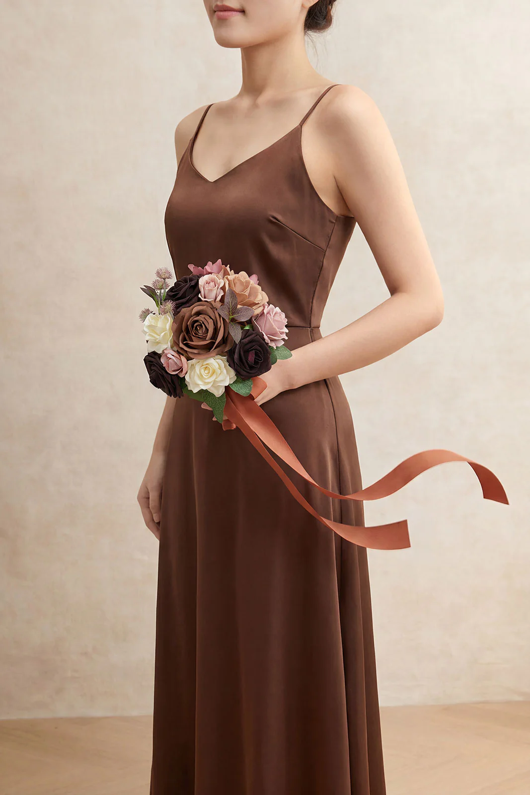 Mini Bouquet Combo Flower Box - Earth Brown & Black Baccara - Image 2