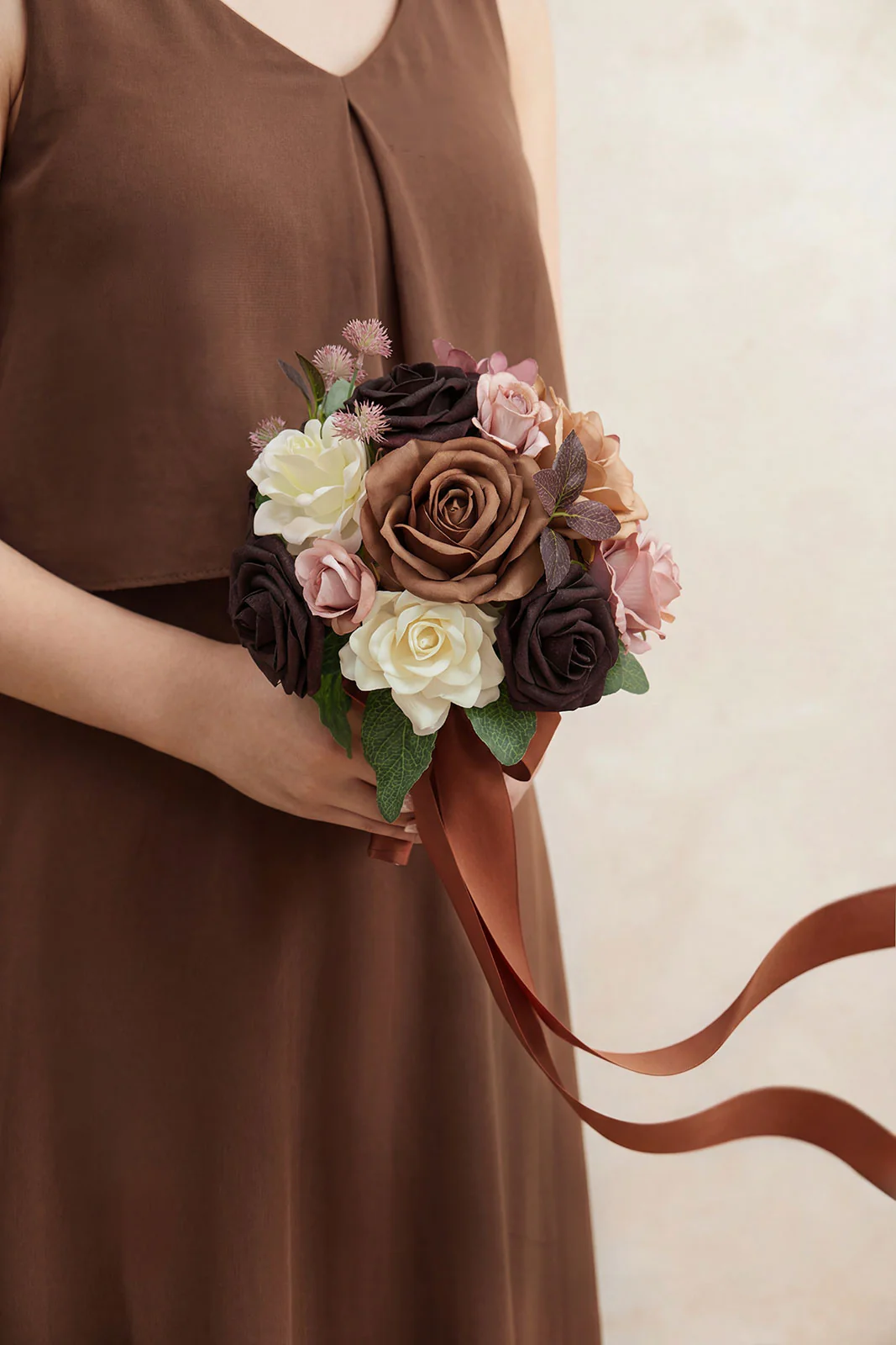 Mini Bouquet Combo Flower Box - Earth Brown & Black Baccara - Image 3