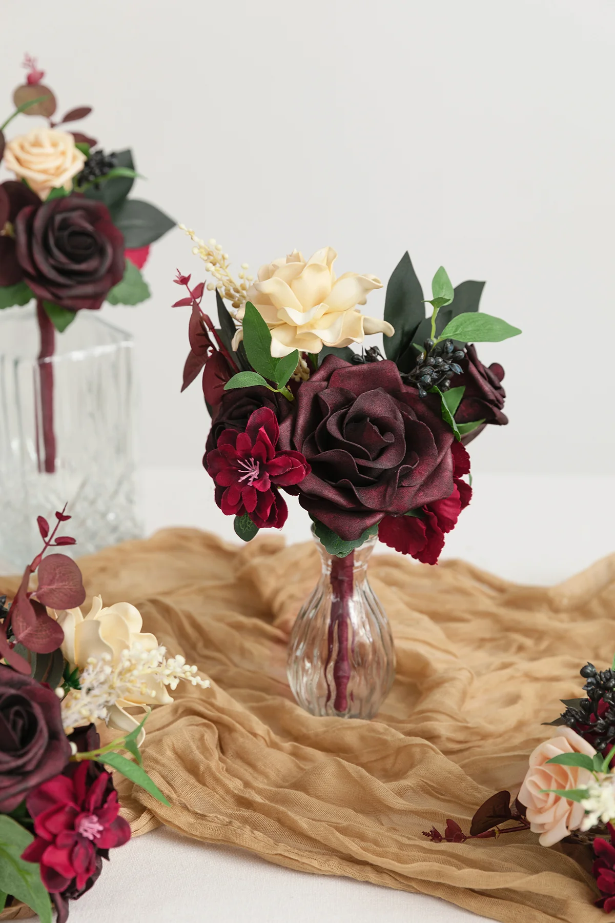Mini Premade Flower Centerpiece Set in Black Baccara | Clearance - Image 3