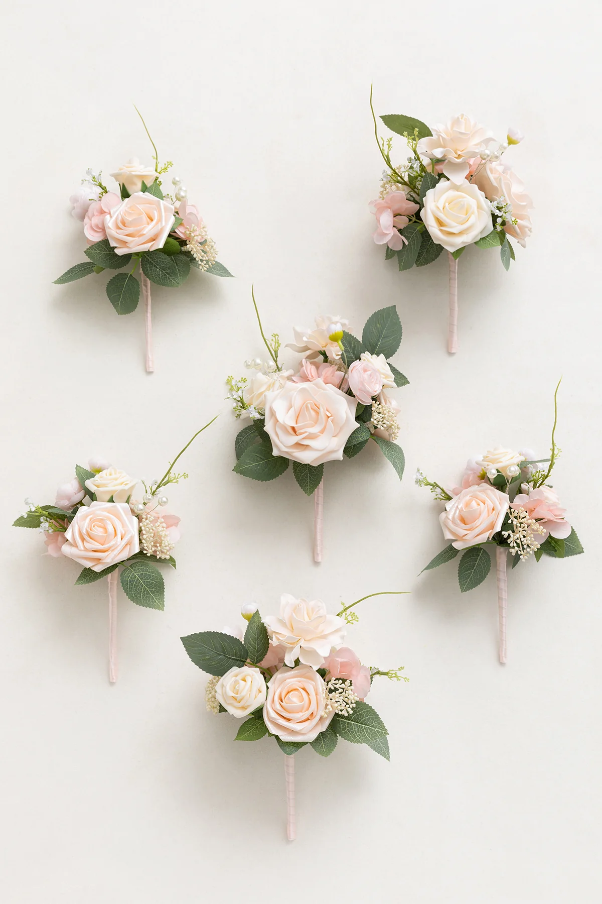 Mini Premade Flower Centerpiece Set in Blush & Cream | Clearance - Image 4