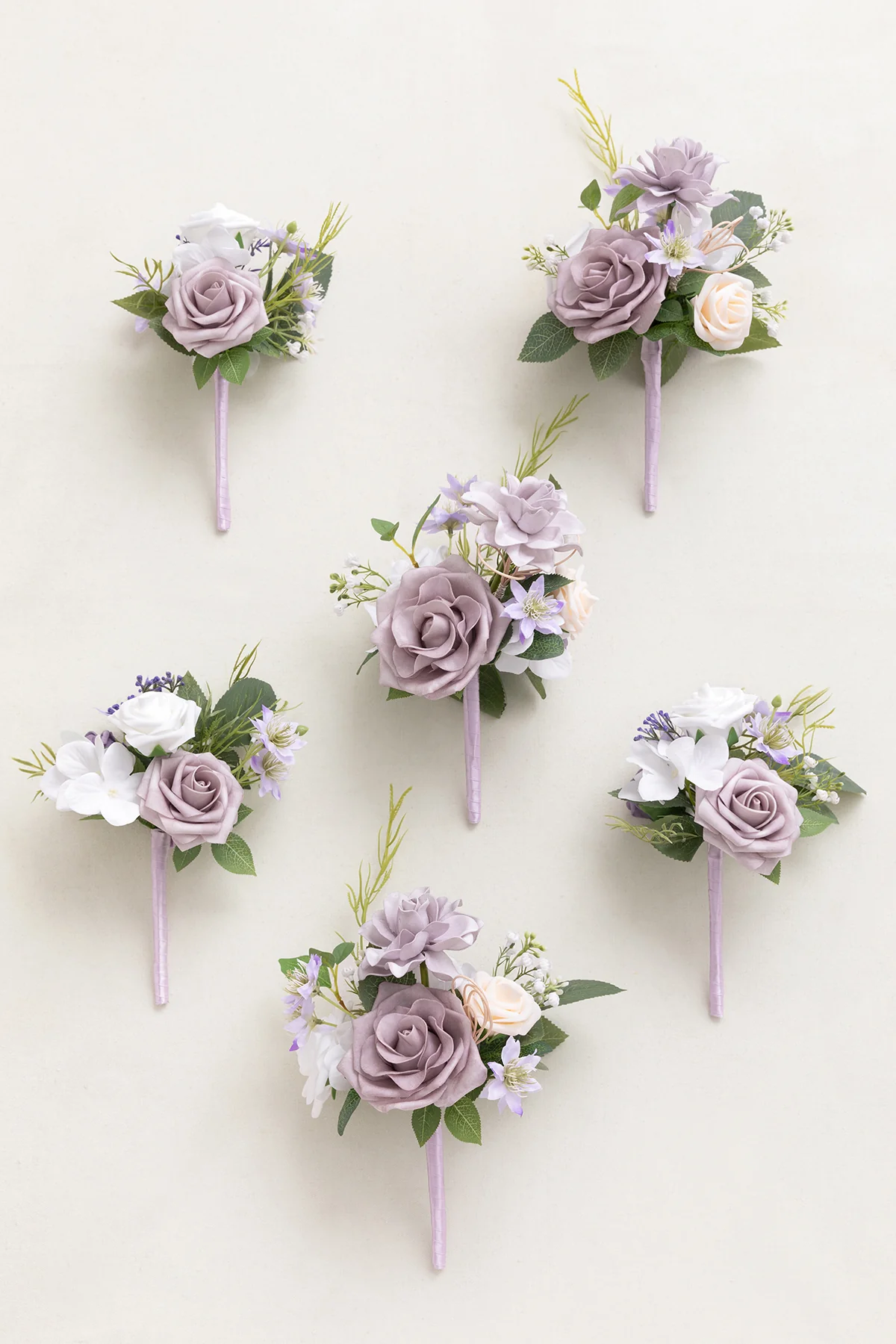 Mini Premade Flower Centerpiece Set in Lilac & White | Clearance - Image 4